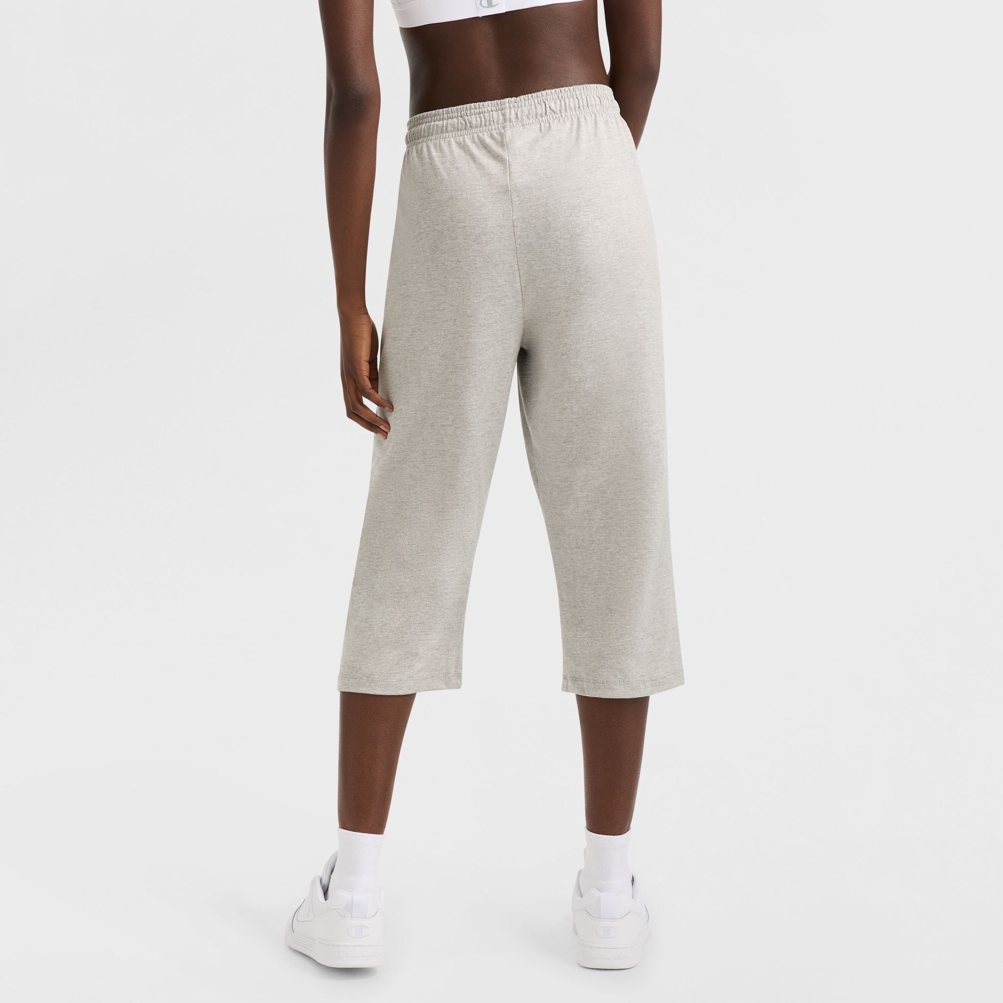 Champion Women's Lightweight Jersey Capri Lounge Pants with C Logo