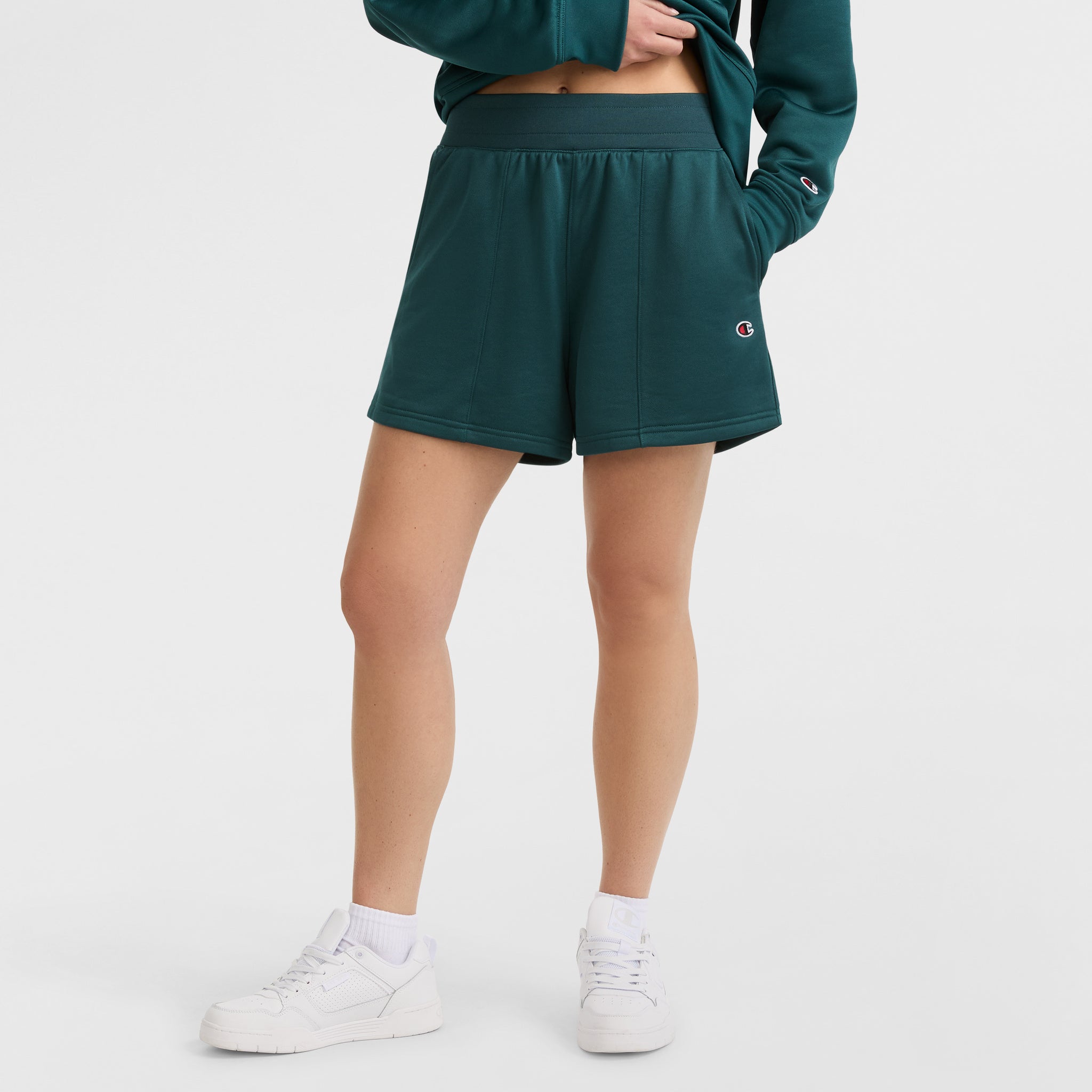 Champion Women's 3.5" Tennis Shorts with C-Patch & Side Pockets