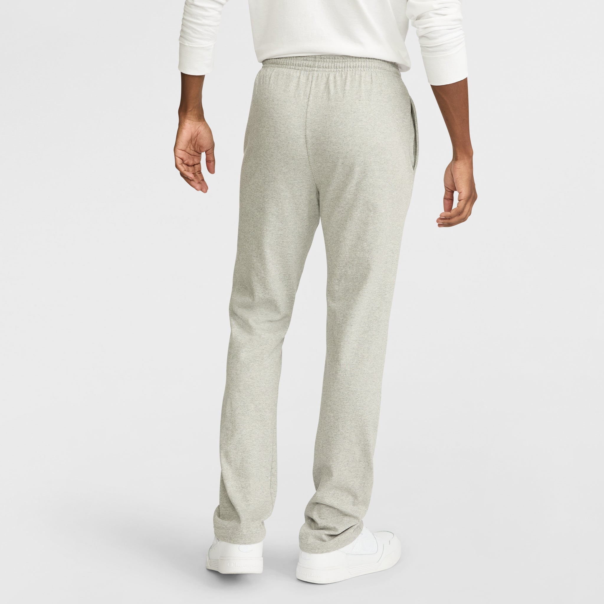 Champion Men's Lightweight Lounge Pants with Open Hem & C Logo