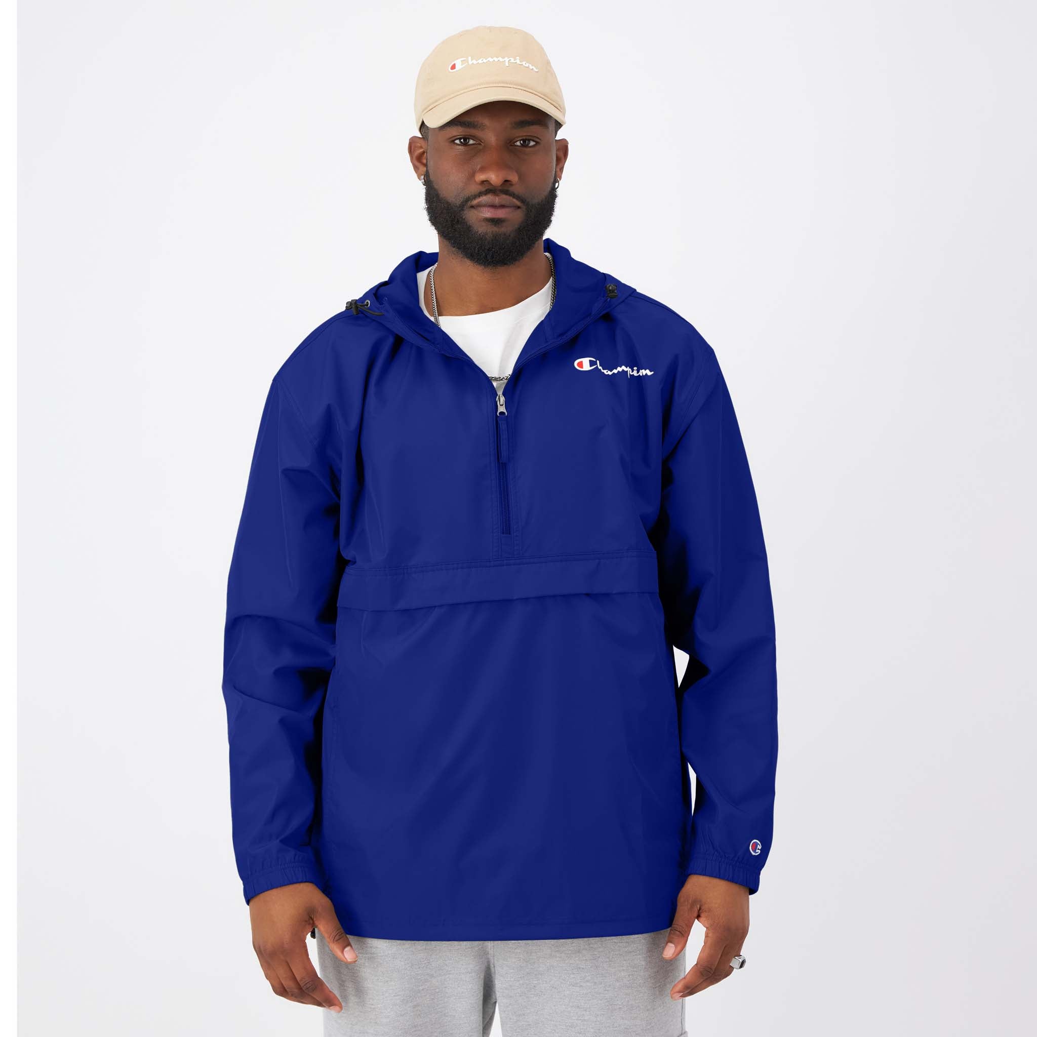 Lightweight Packable Jacket for Big & Tall - Windproof & Water-Resistant