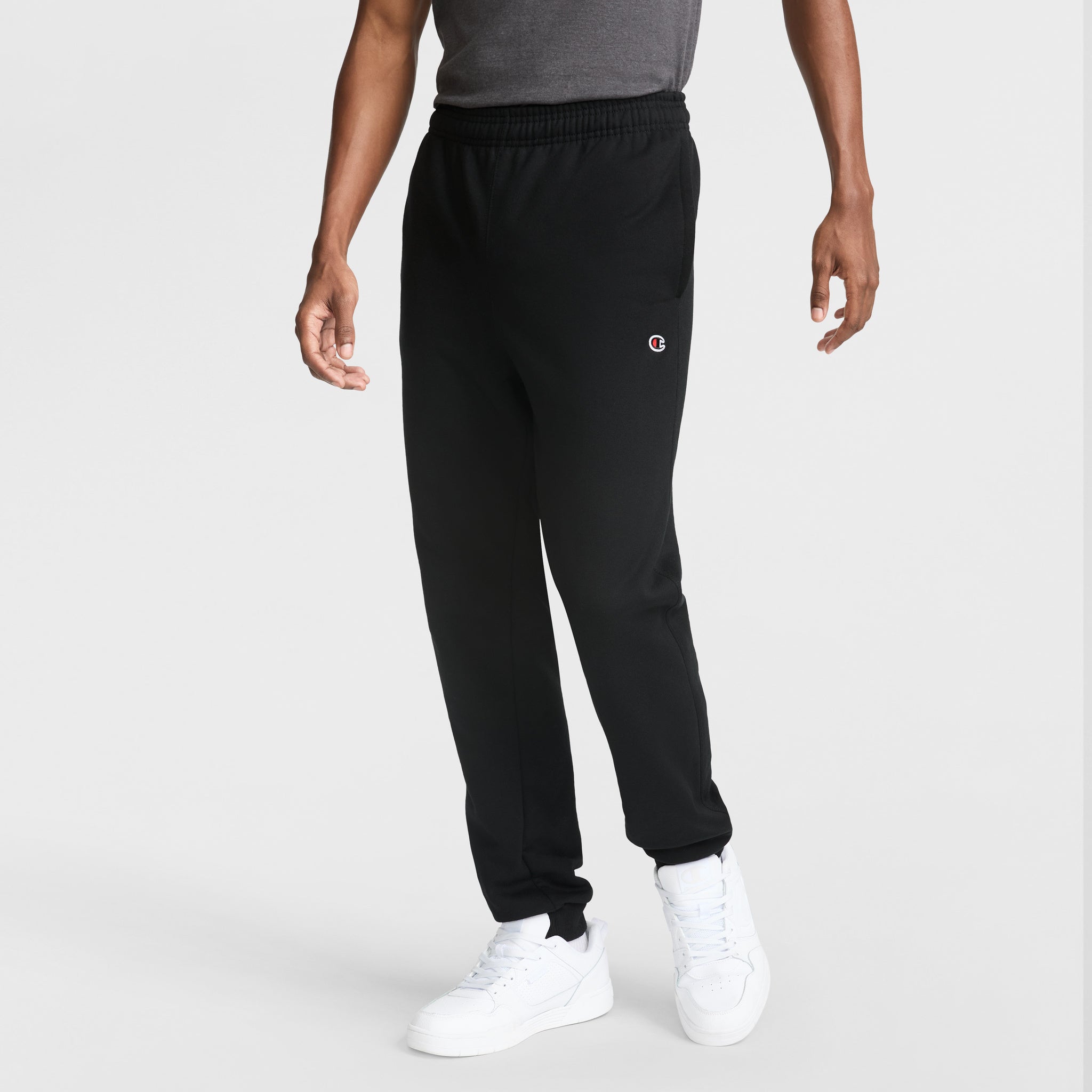 Men's Soft Fleece Joggers with C Logo - Comfortable Gym & Casual Pants