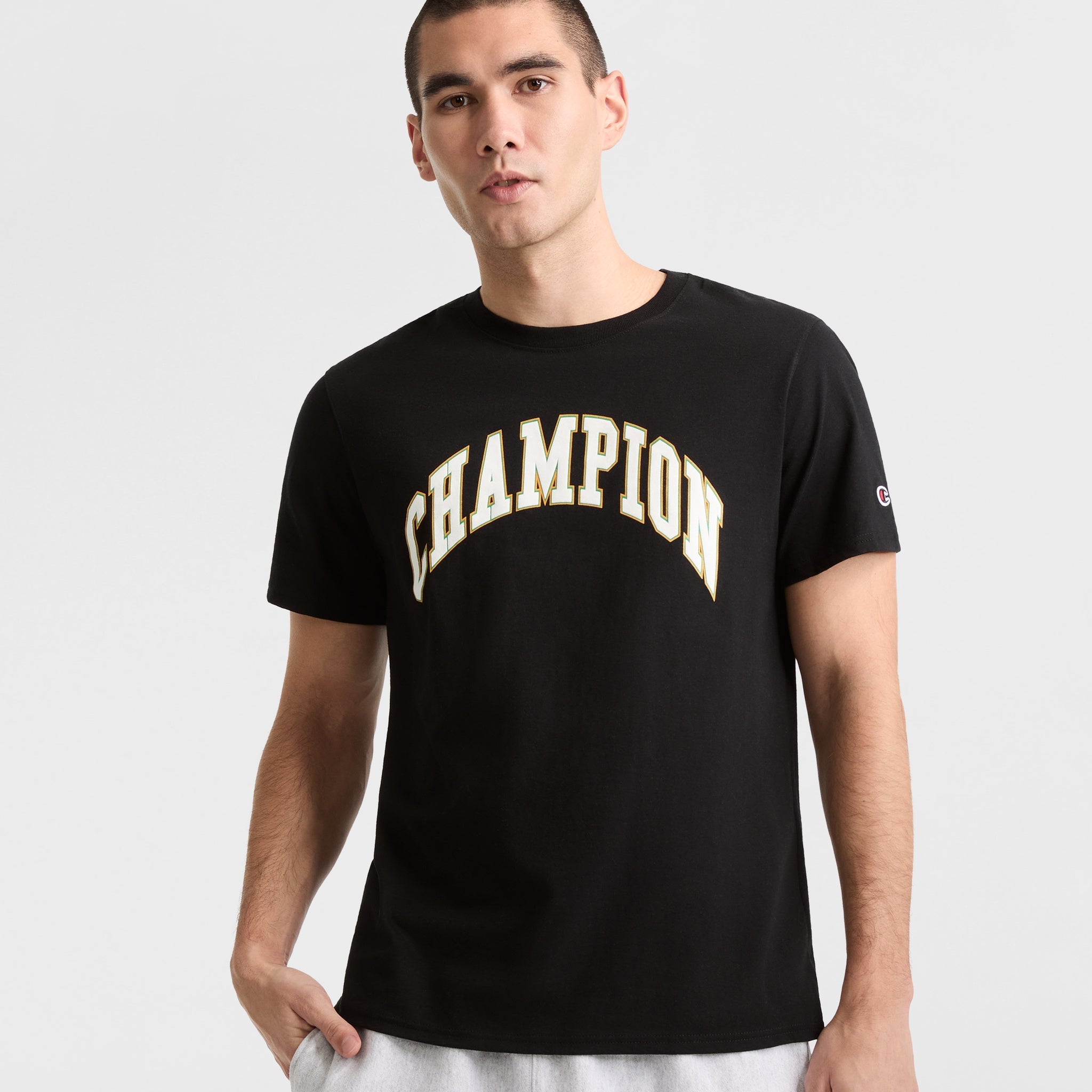Champion Classic Arched Logo Men's Cotton T-Shirt
