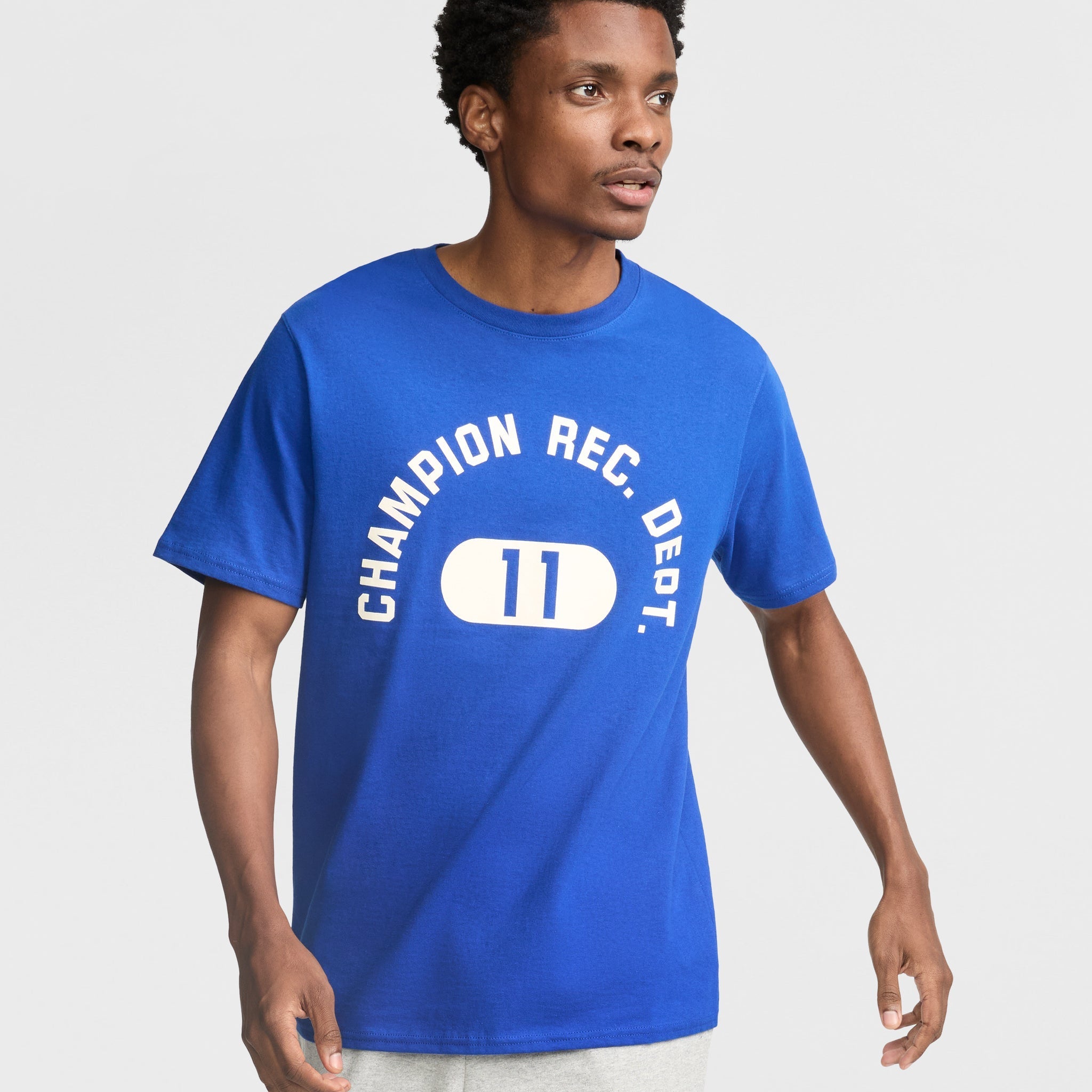Men's Classic Graphic T-Shirt - Champion Rec Dept Cotton Crewneck