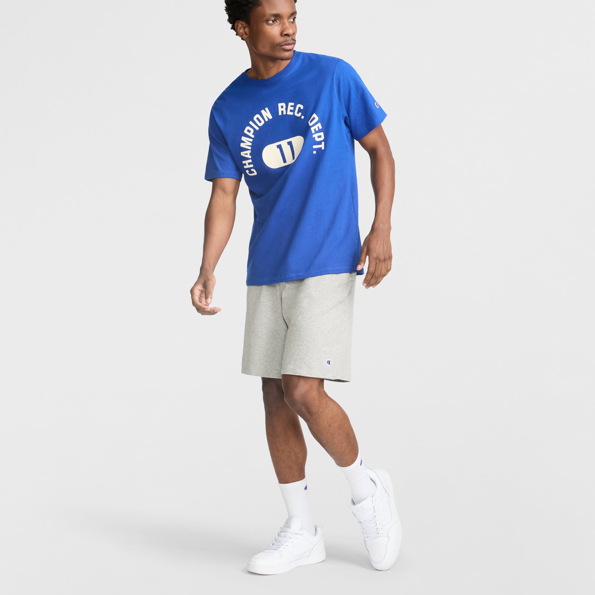 Men's Classic Graphic T-Shirt - Champion Rec Dept Cotton Crewneck