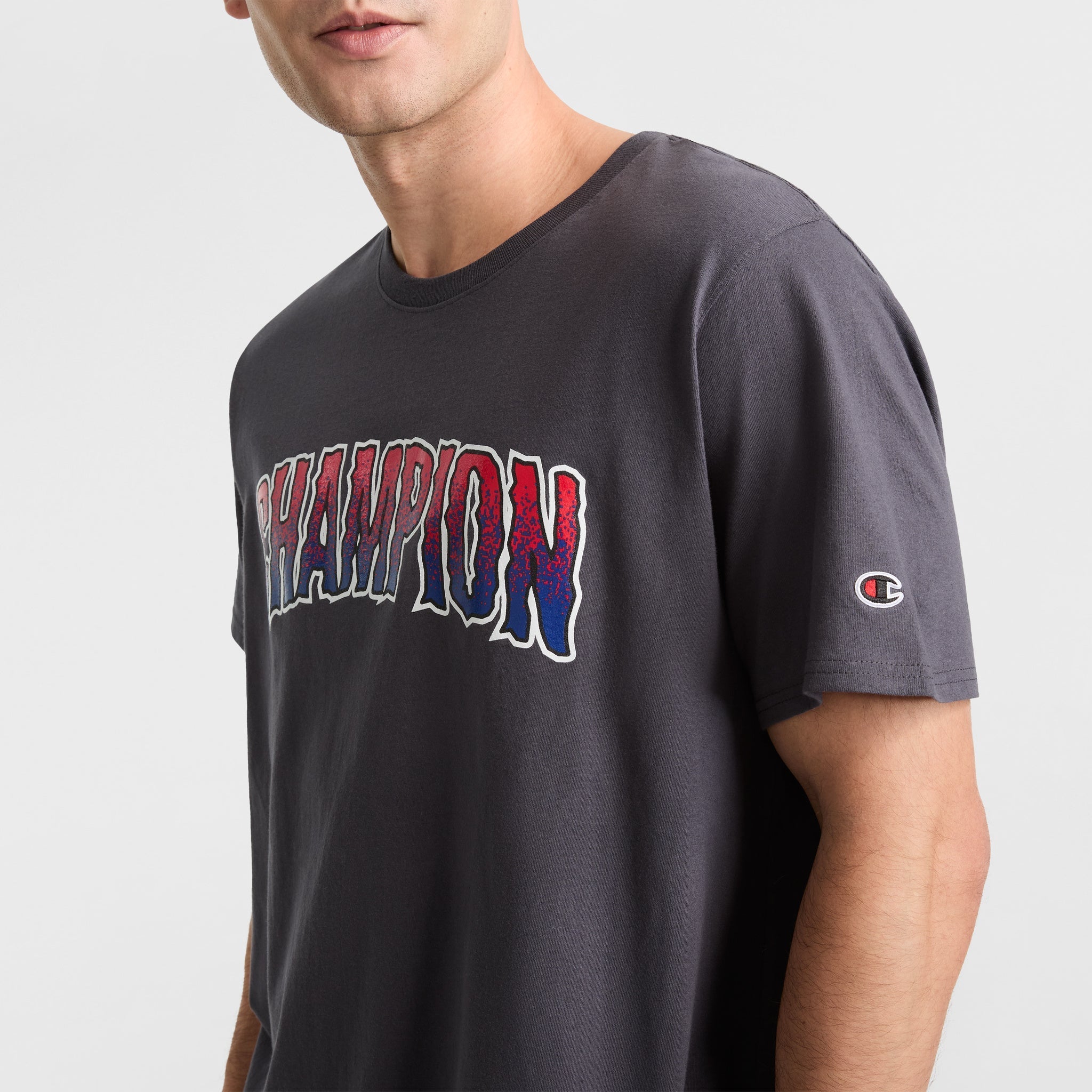 Champion Classic Wavy Fade Graphic T-Shirt for Men