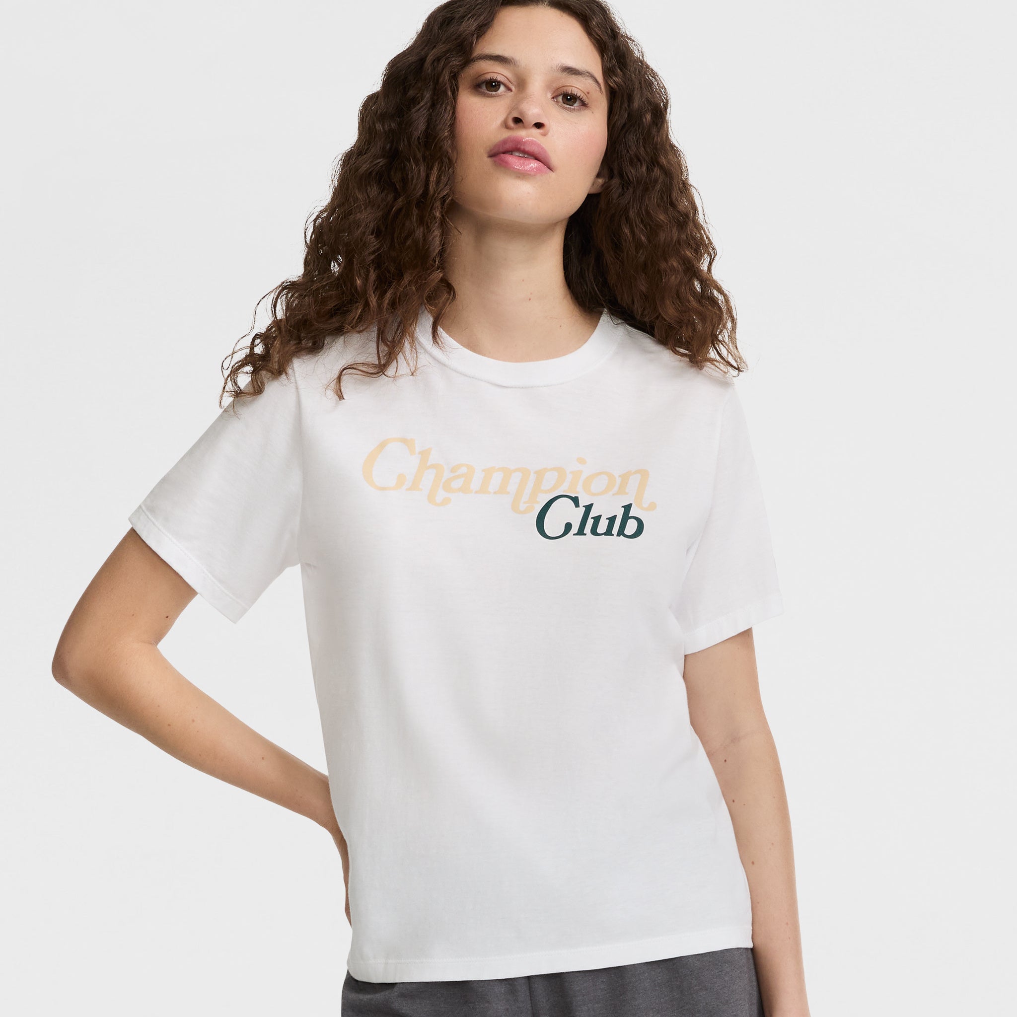 Champion Club Women's Graphic T-Shirt - Classic Fit Cotton Blend