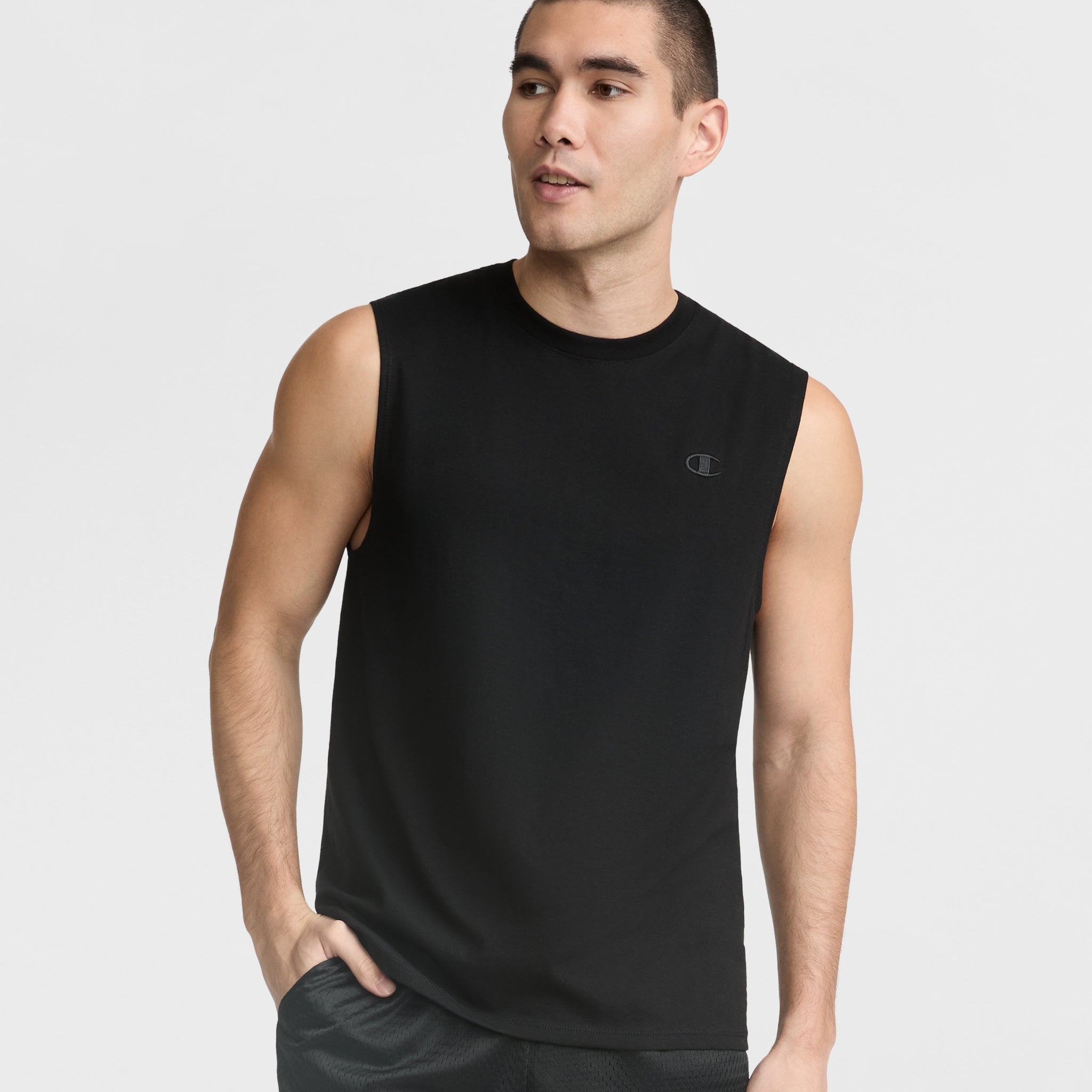 Men's Cotton Muscle Tank with C Logo - Sport to Street Tee