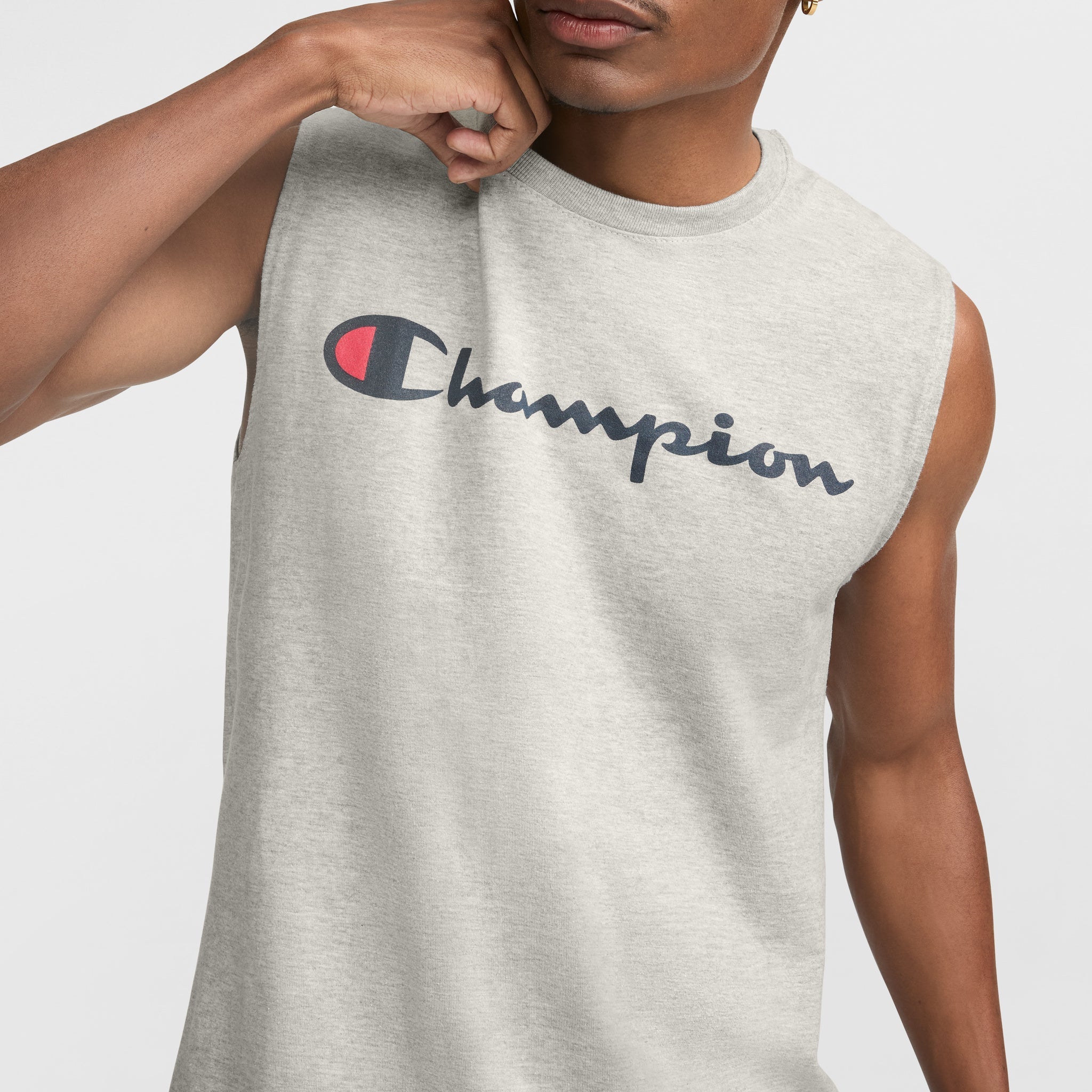 Champion Classic Script Logo Muscle Tank for Men - Gym & Casual Wear