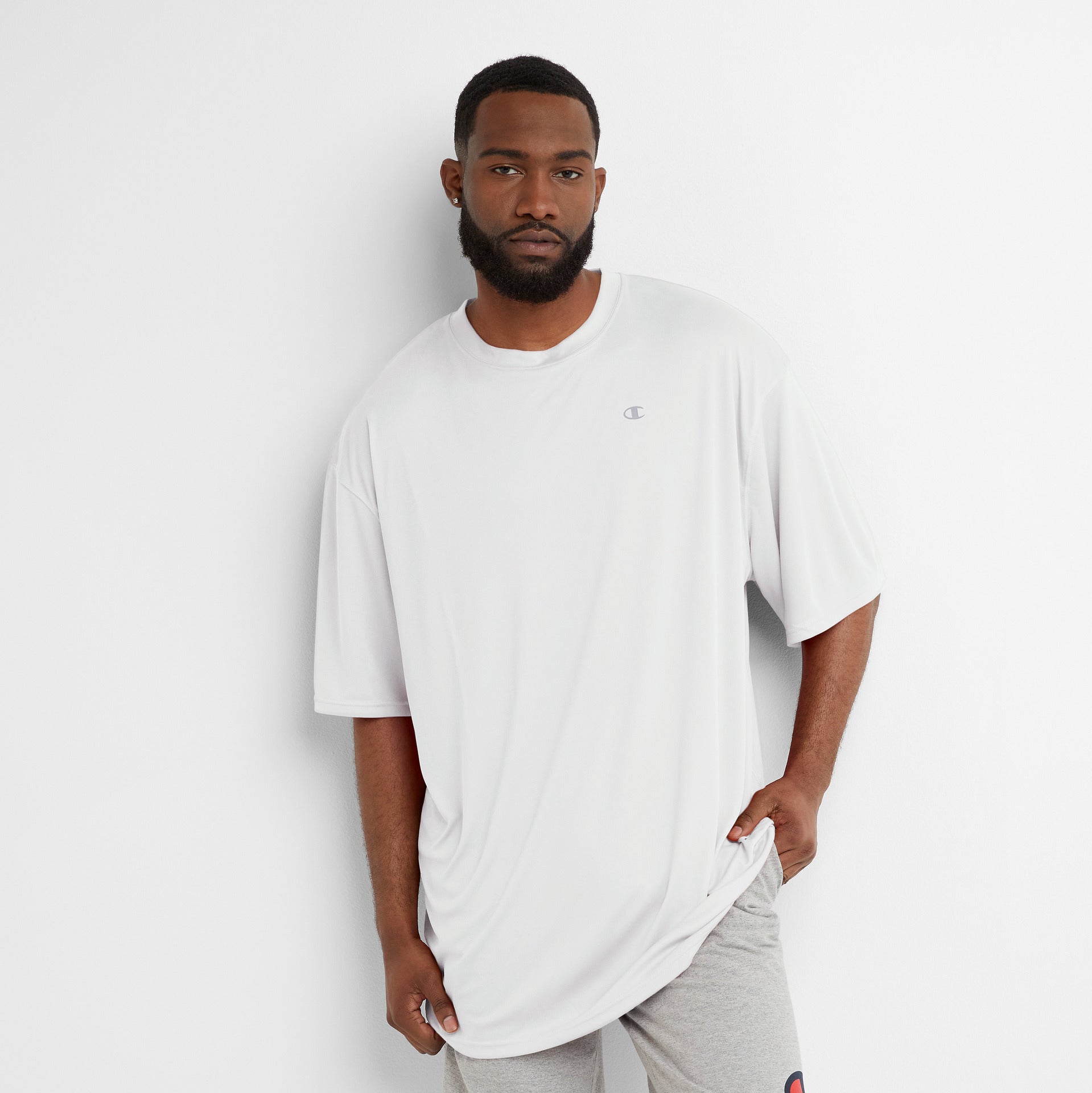 Men's Reflective Logo Big & Tall Sport T-Shirt - Moisture Wicking