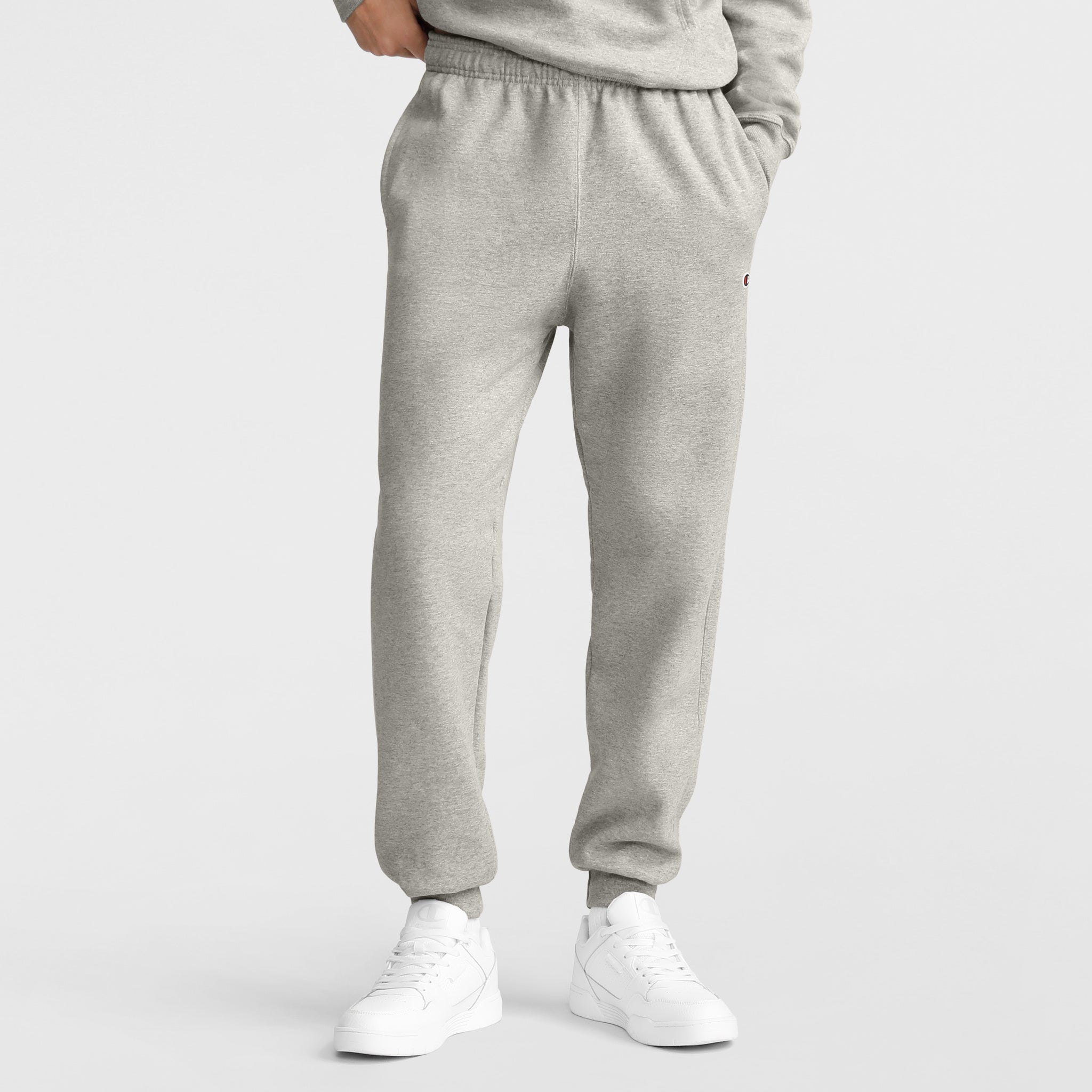 Men's Soft Fleece Joggers with C Logo - Comfortable Gym & Casual Pants