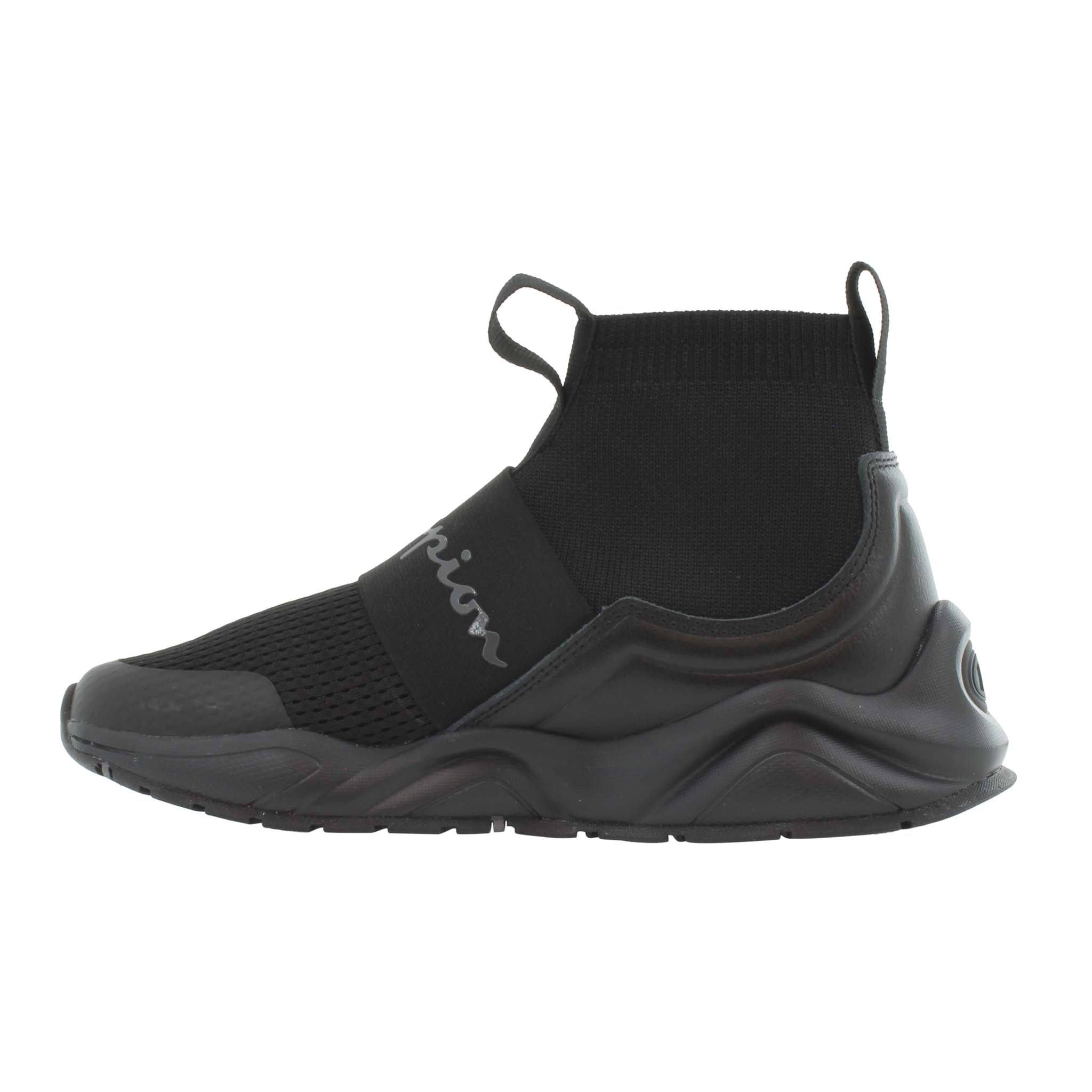 Kids' High-Top Sneakers - Comfortable Stretch Knit & Slip-On Design