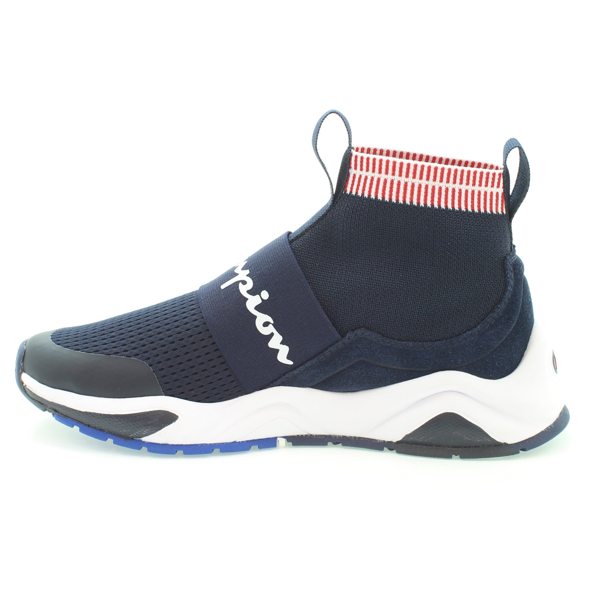 Kids' High-Top Sneakers - Comfortable Stretch Knit & Slip-On Design