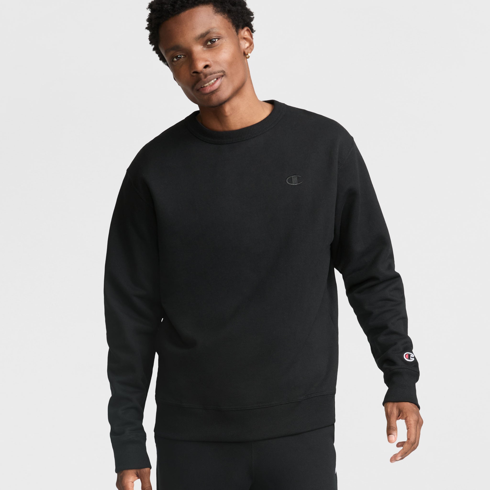 Champion Powerblend Crewneck Sweatshirt with C Logo