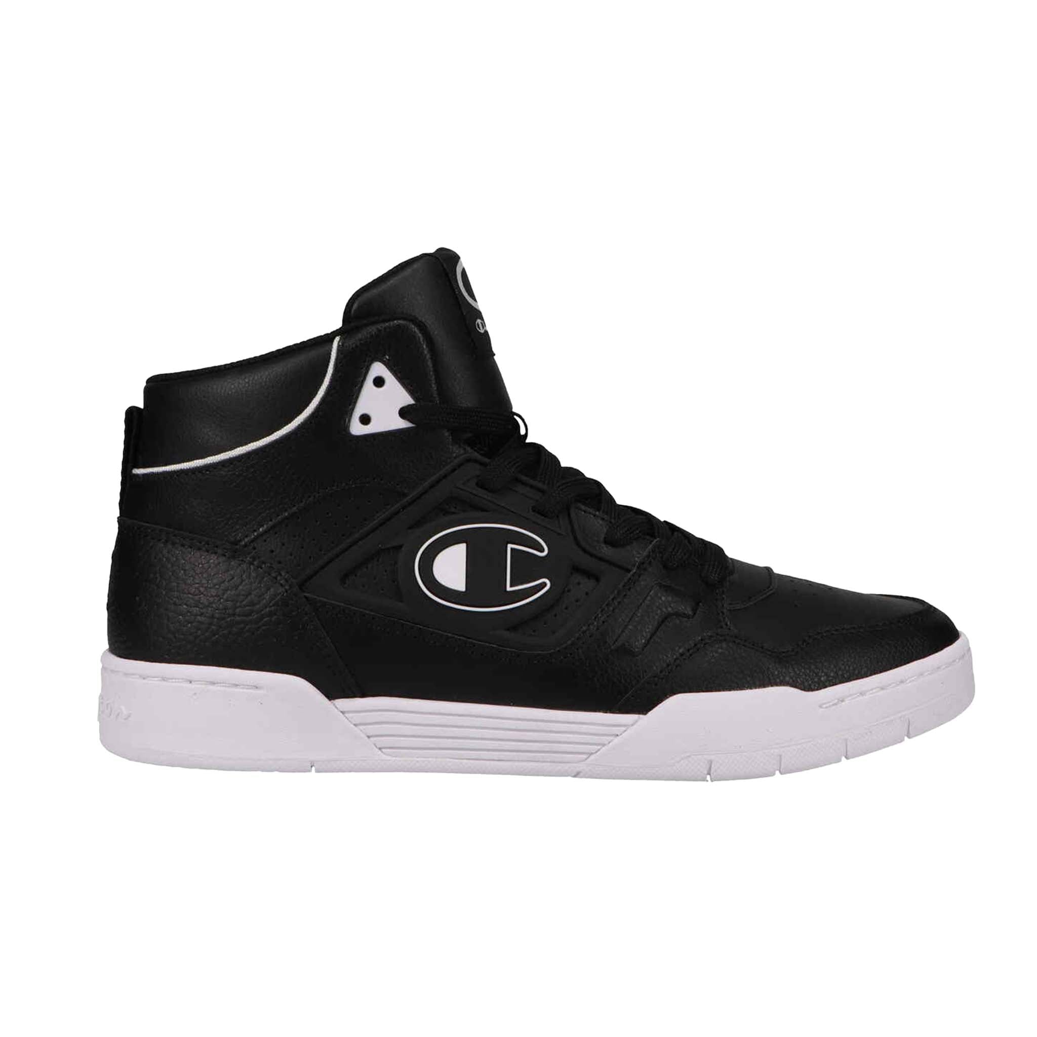 Men's High-Top Sneakers with Cushioned Collar & Logo Detail