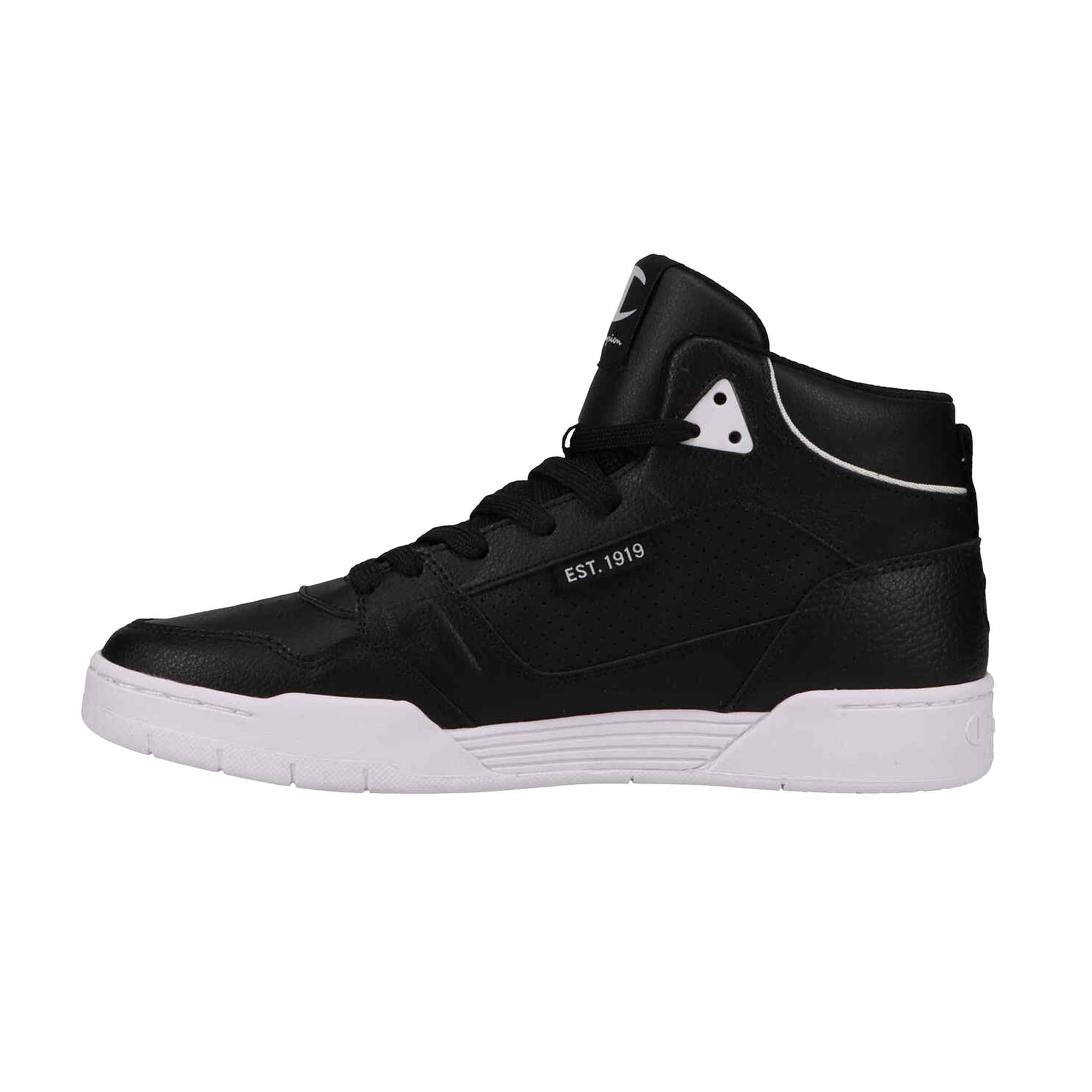 Men's High-Top Sneakers with Cushioned Collar & Logo Detail