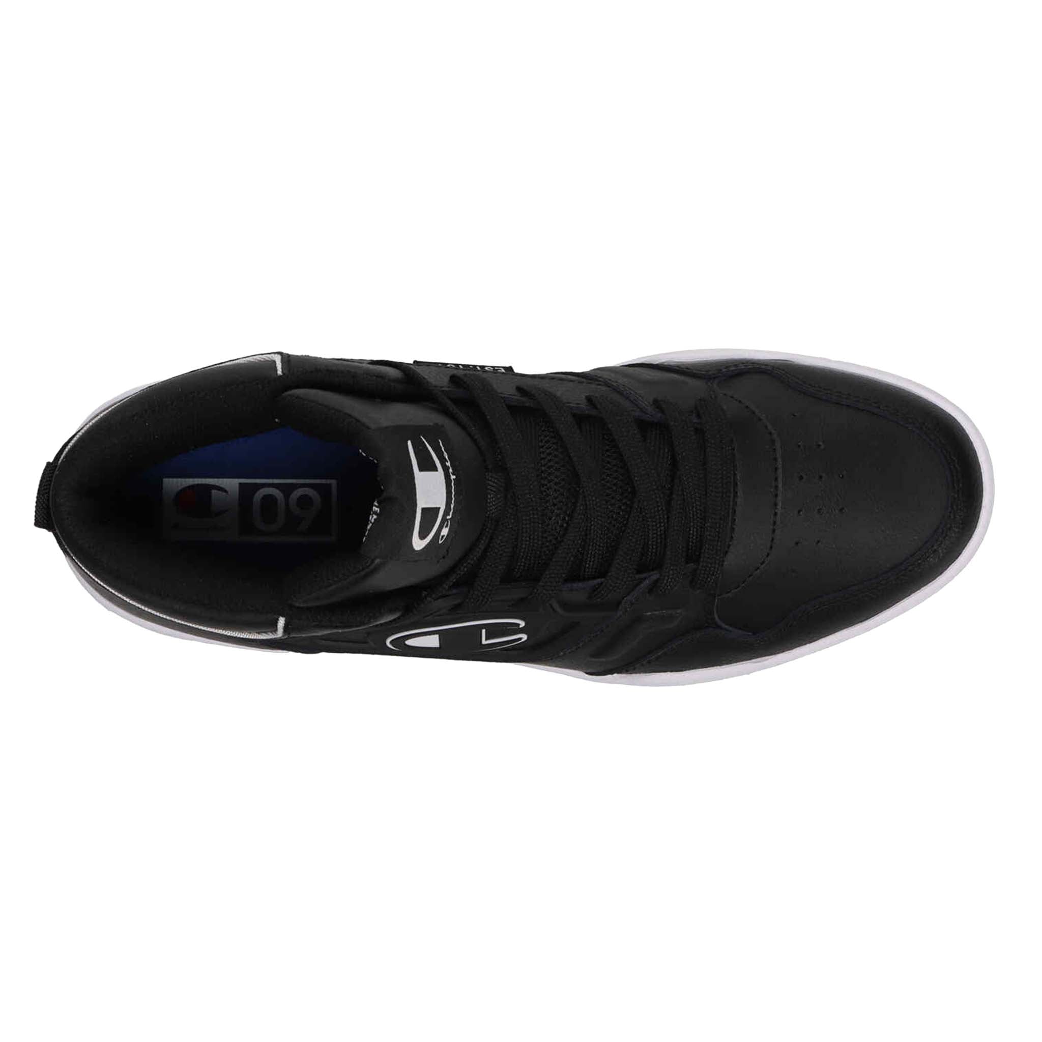 Men's High-Top Sneakers with Cushioned Collar & Logo Detail