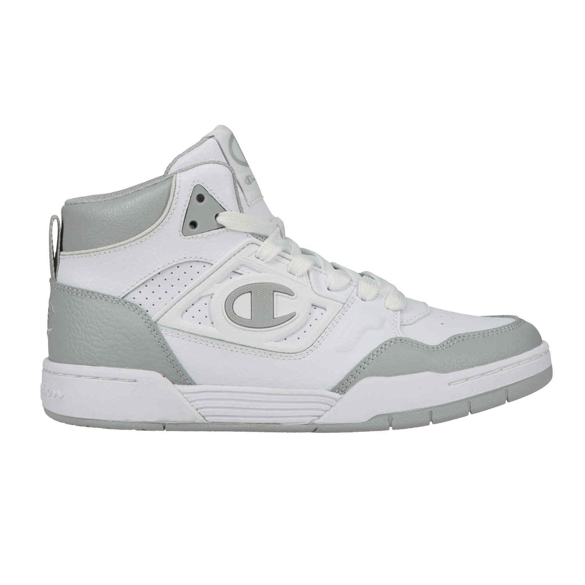 Men's High-Top Sneakers with Cushioned Collar & Logo Detail