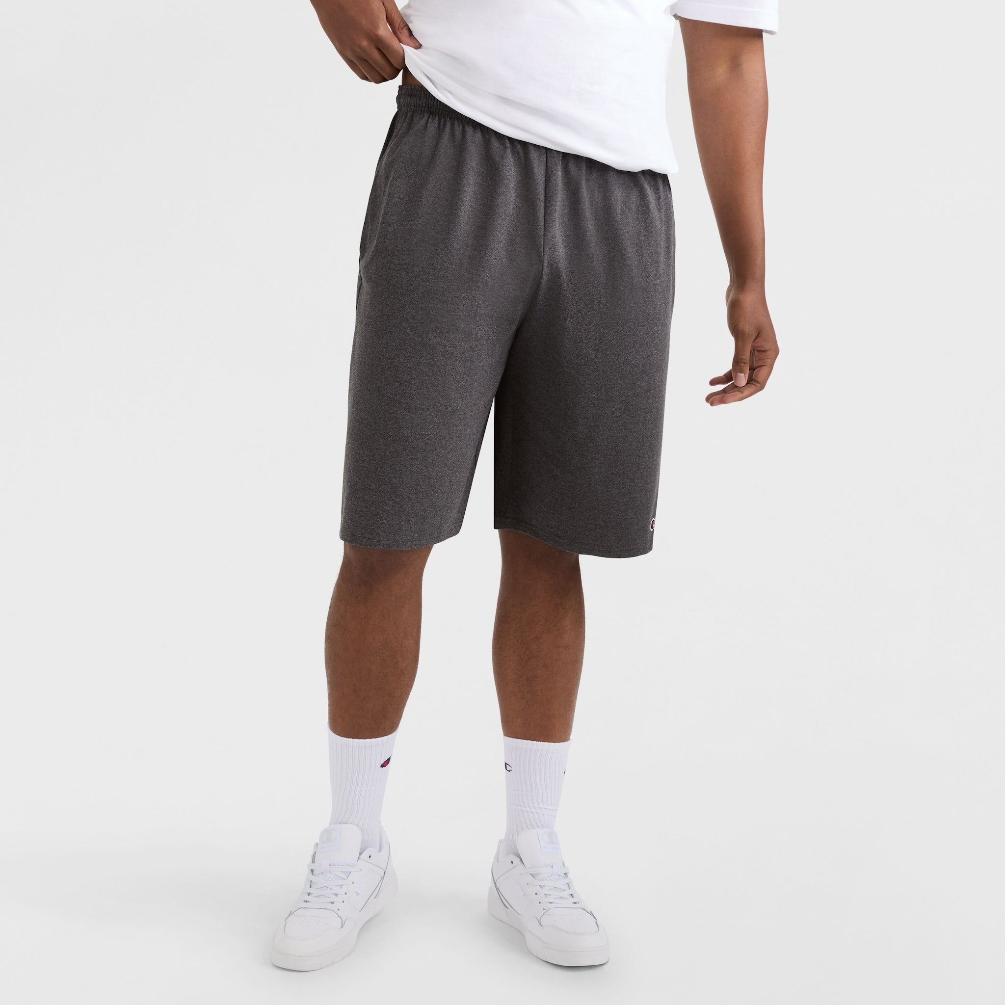 Men's Big & Tall Lounge Shorts with C Logo - Lightweight Cotton Blend
