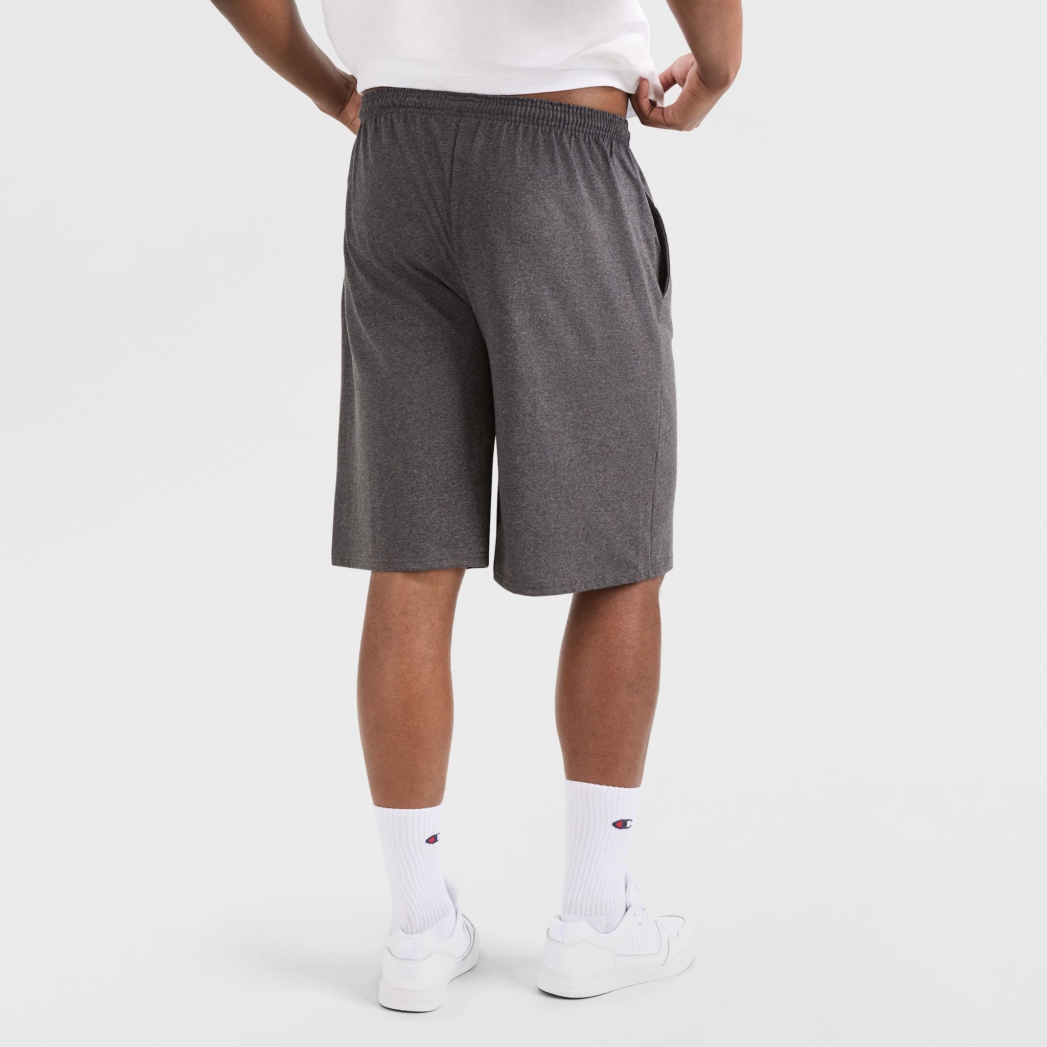 Men's Big & Tall Lounge Shorts with C Logo - Lightweight Cotton Blend