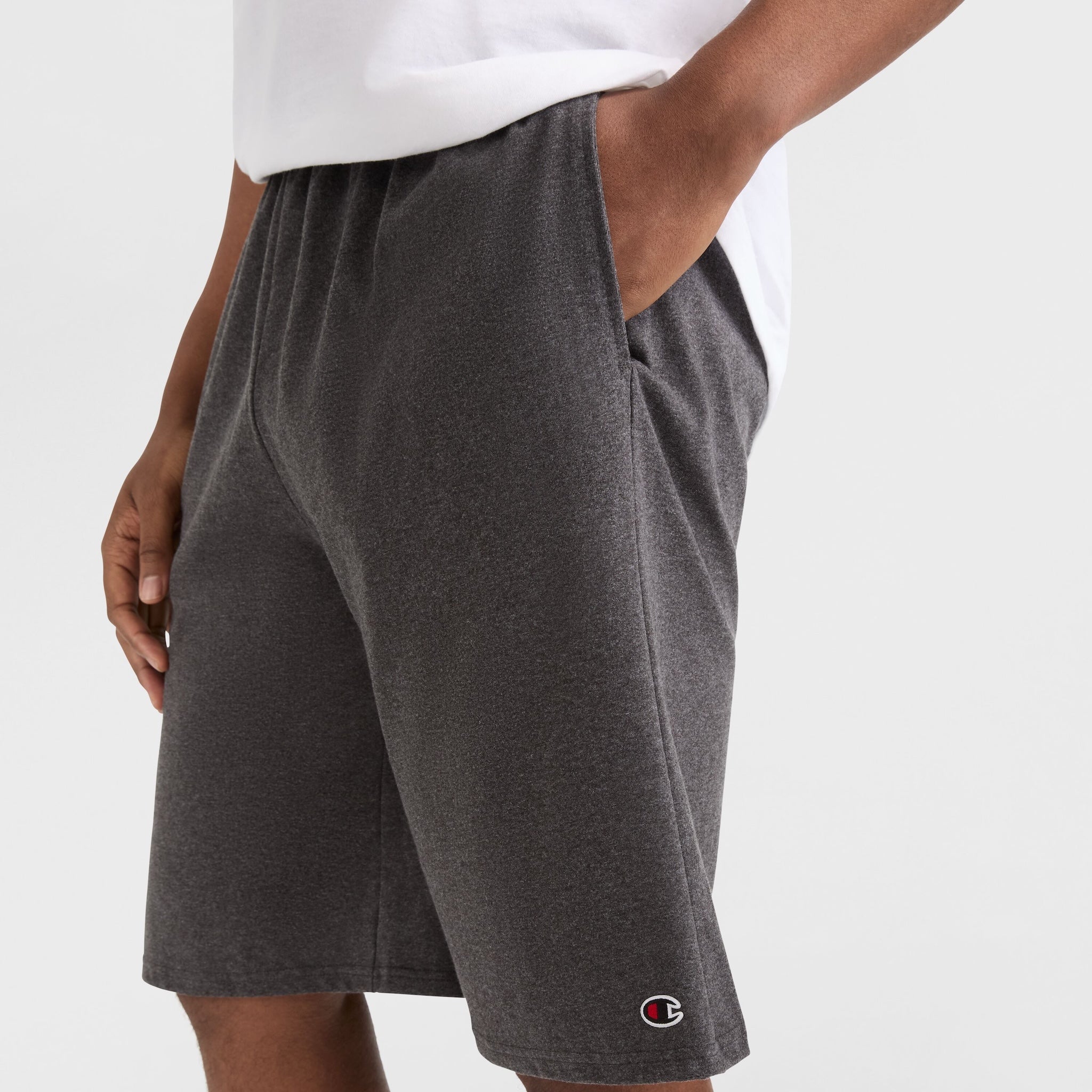 Men's Big & Tall Lounge Shorts with C Logo - Lightweight Cotton Blend