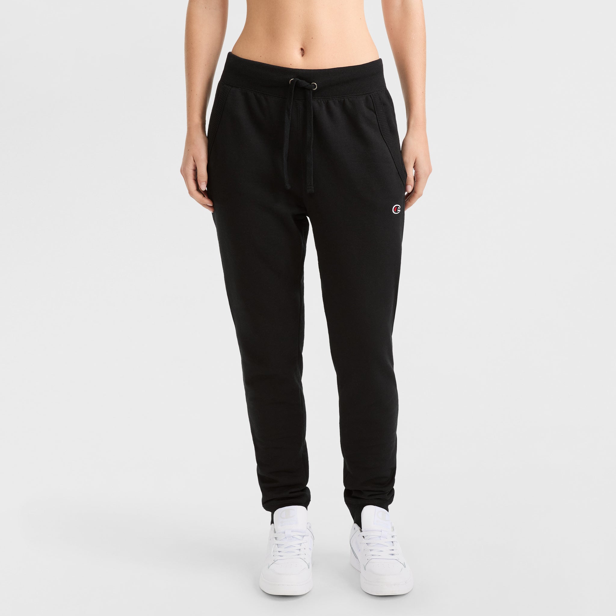 Powerblend Fleece Joggers for Women with Drawcord & Pockets