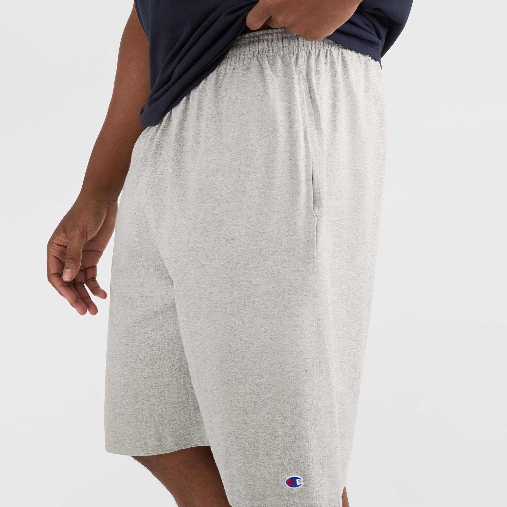 Men's Big & Tall Lounge Shorts with C Logo - Lightweight Cotton Blend