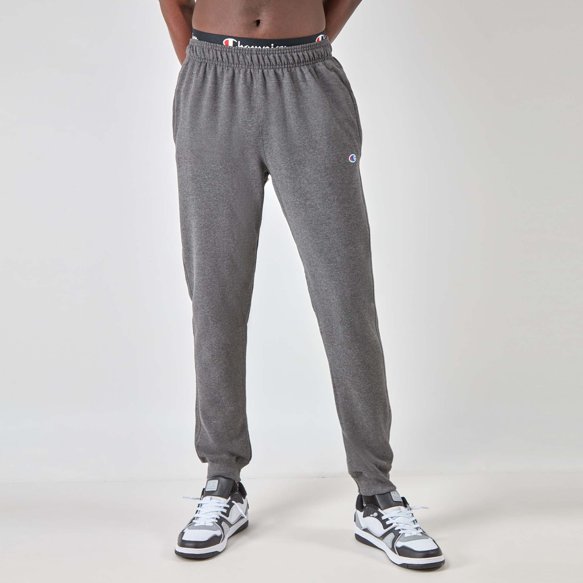 Men's Soft Fleece Joggers with C Logo - Comfortable Gym & Casual Pants