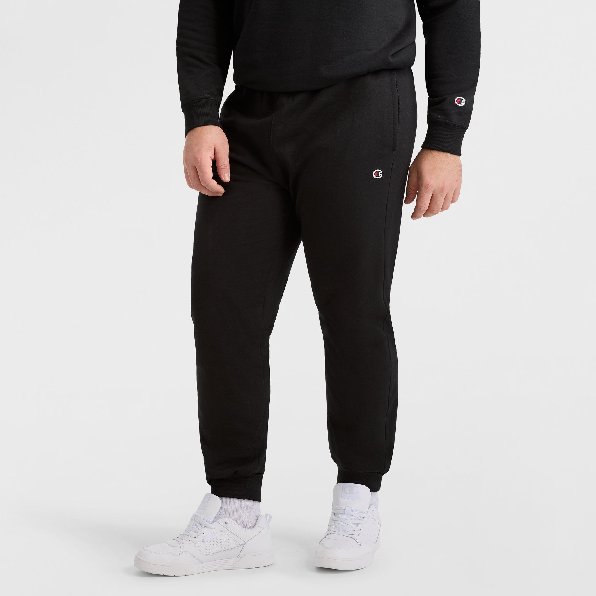 Champion Big & Tall Fleece Joggers with C Logo - Soft & Durable