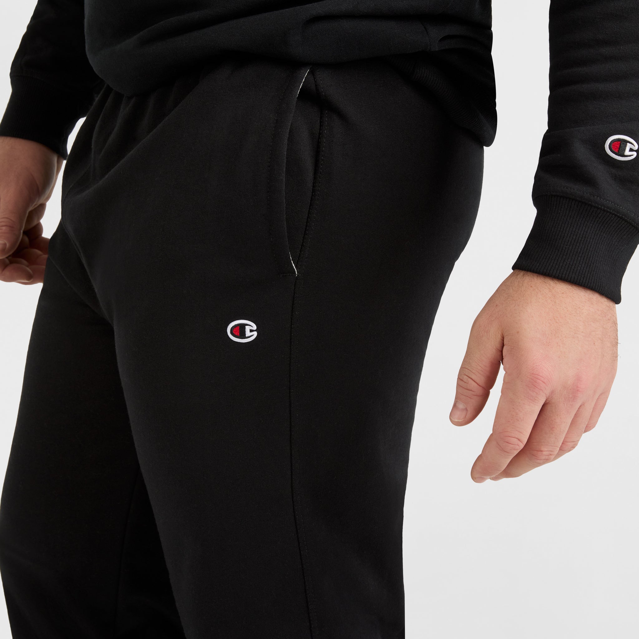 Champion Big & Tall Fleece Joggers with C Logo - Soft & Durable