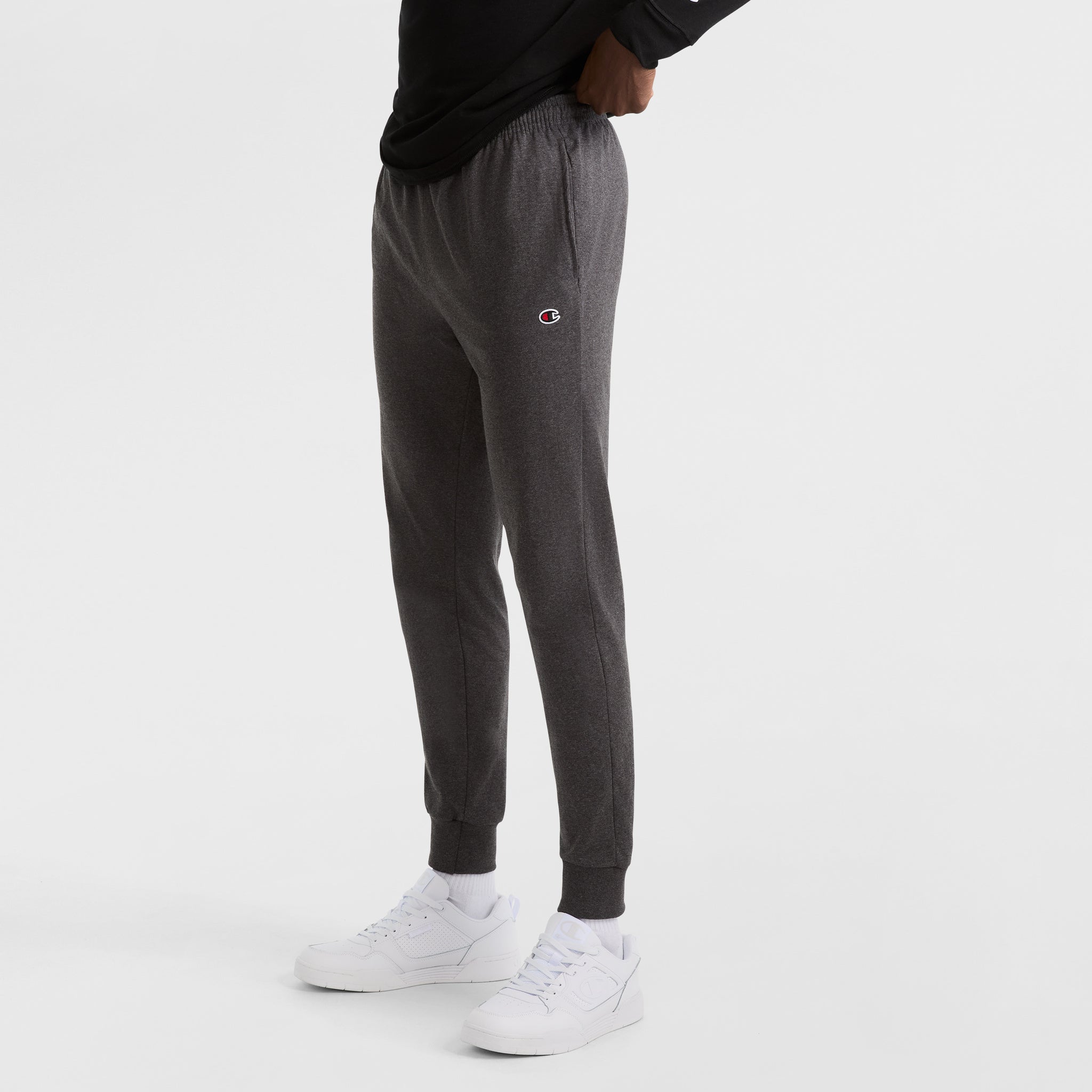 Men's Lightweight Lounge Joggers with C Logo & Side Pockets
