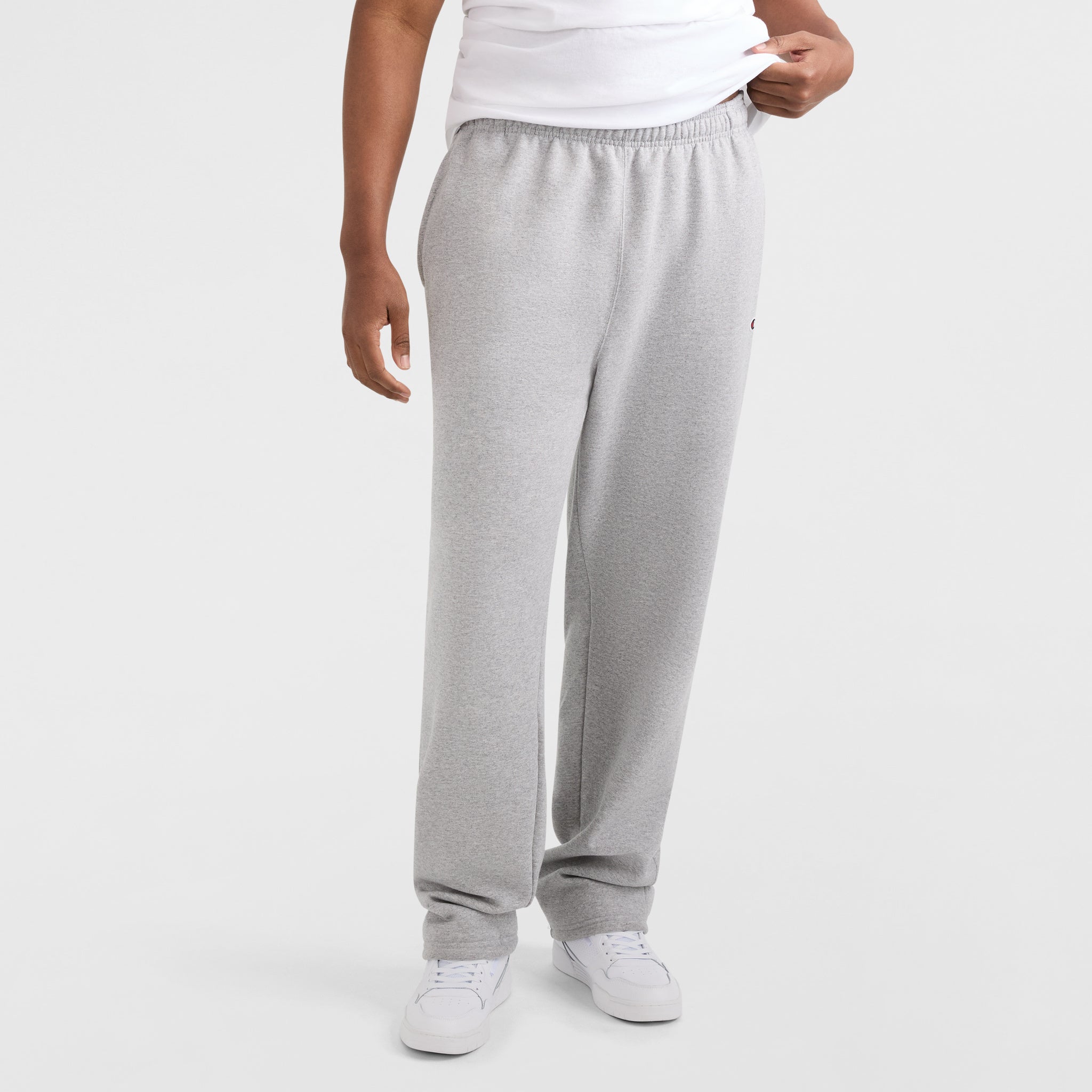 Men's Big & Tall Fleece Sweatpants with Open Hem & C Logo