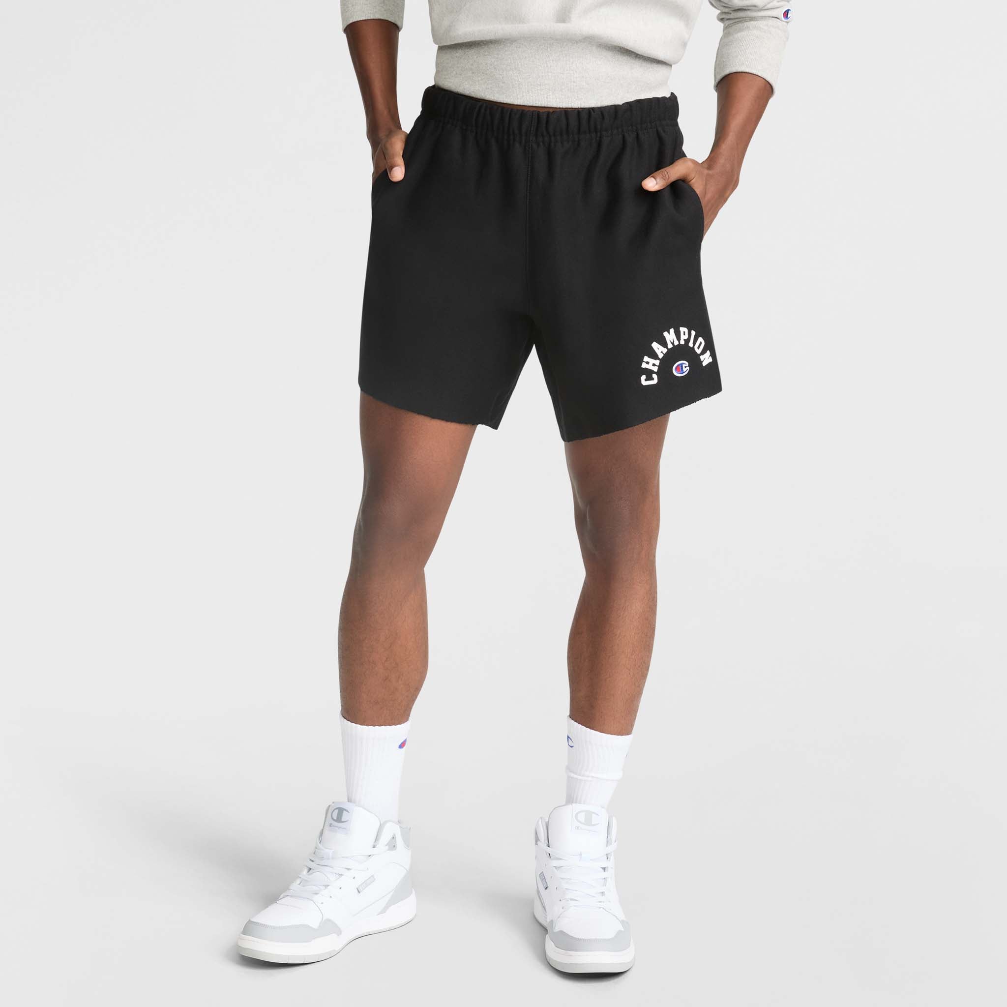 Champion Reverse Weave Men's Athletic Shorts with Arch Logo