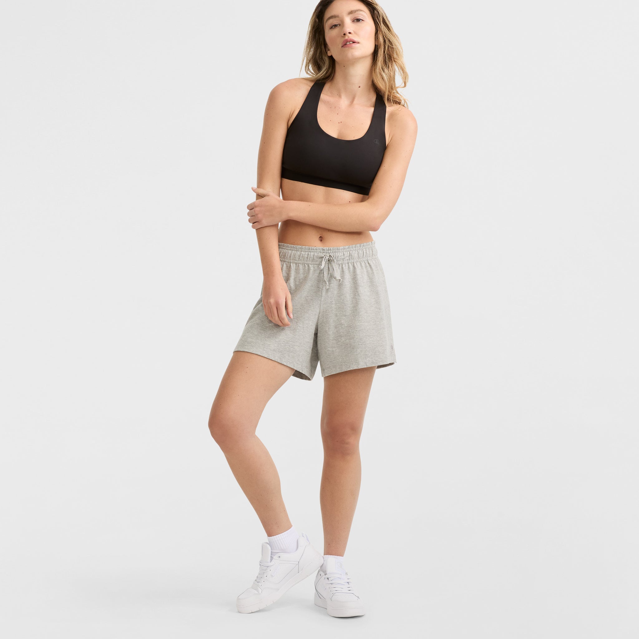 Champion Women's Lightweight Lounge Shorts with C Logo