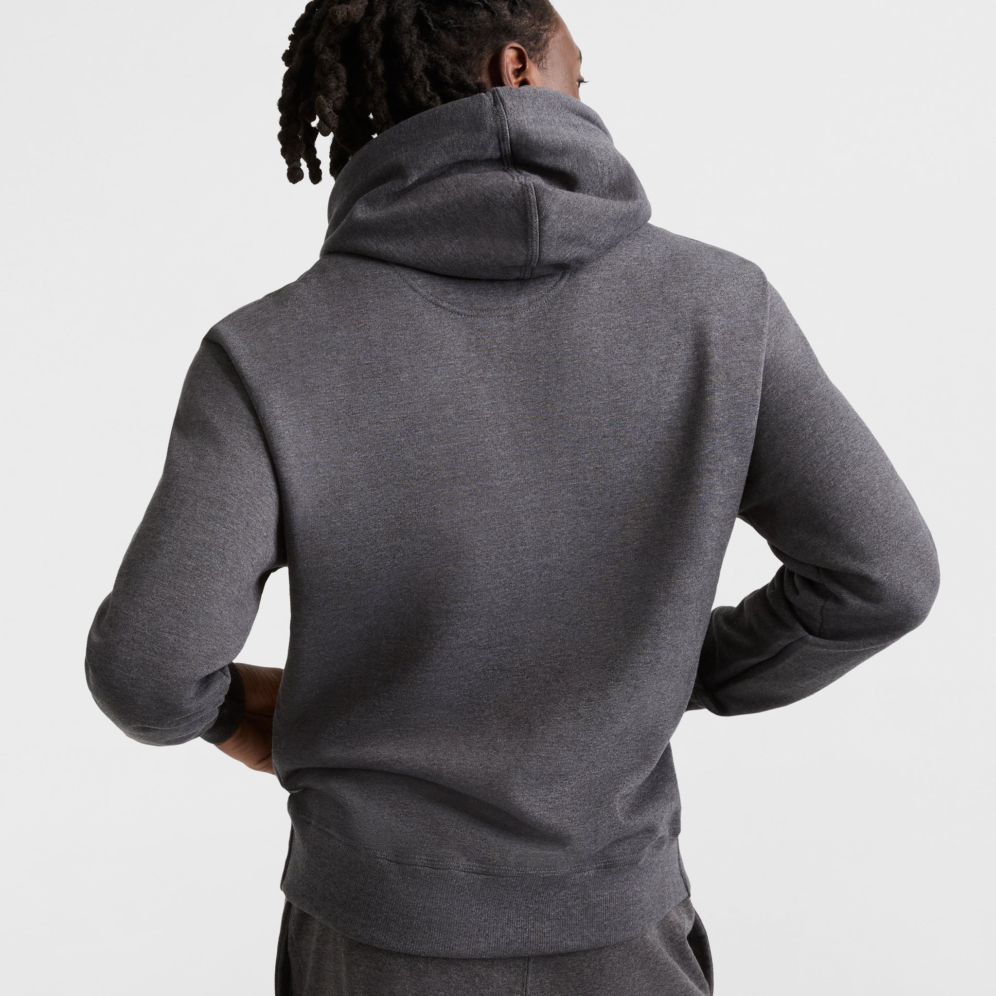 Men's Powerblend Hoodie with C Logo - Comfortable Fleece Sweatshirt