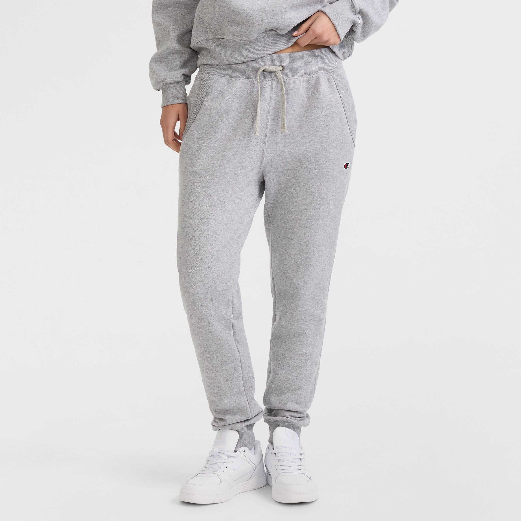 Powerblend Fleece Joggers for Women with Drawcord & Pockets