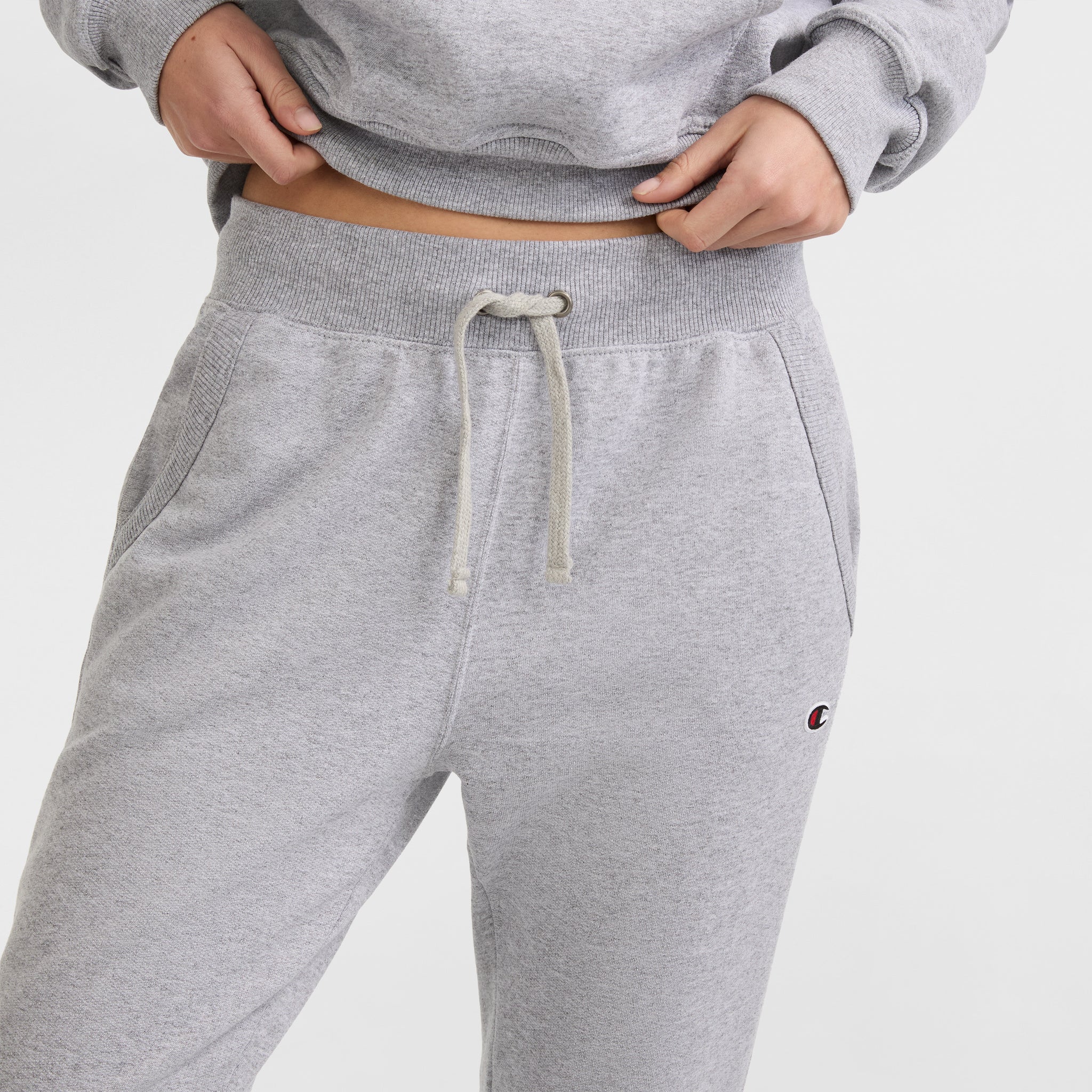 Powerblend Fleece Joggers for Women with Drawcord & Pockets