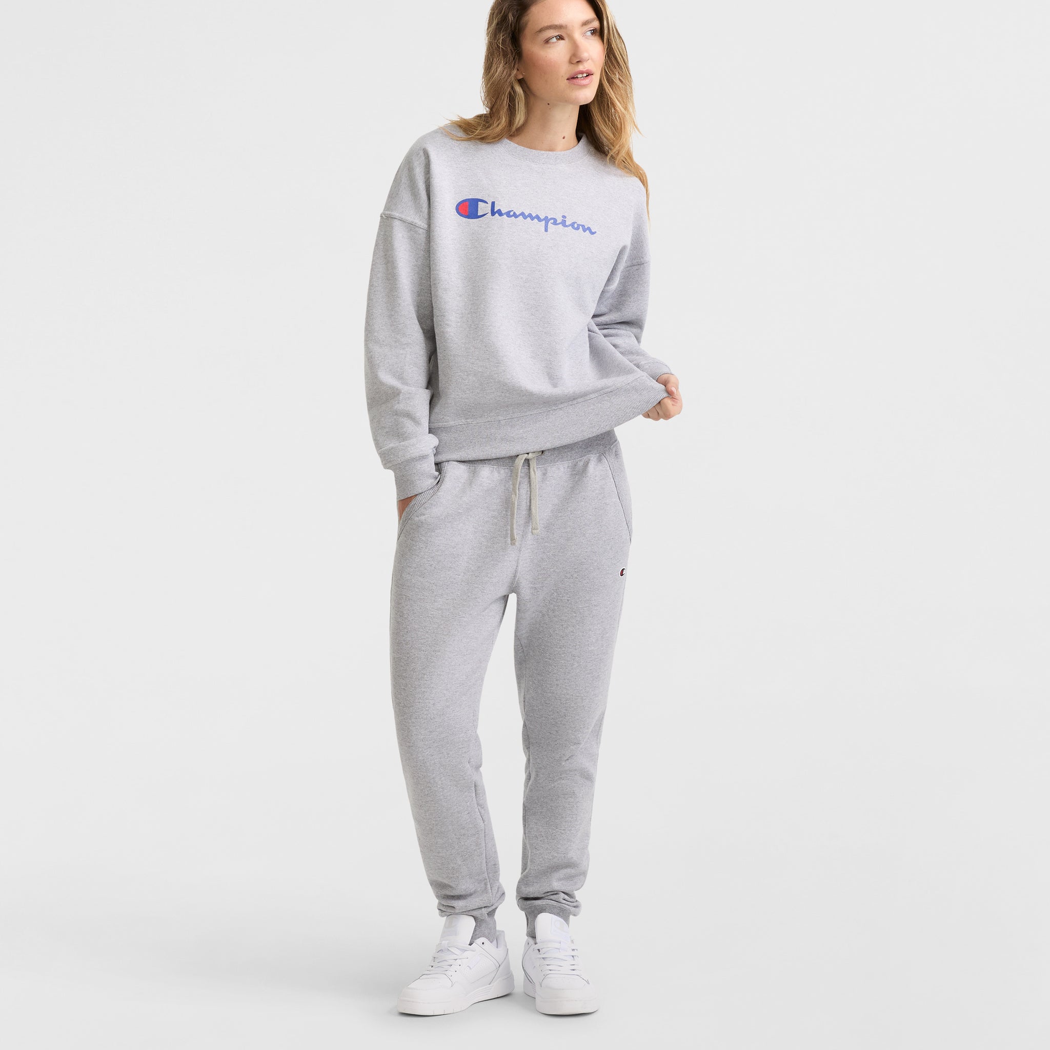 Powerblend Fleece Joggers for Women with Drawcord & Pockets
