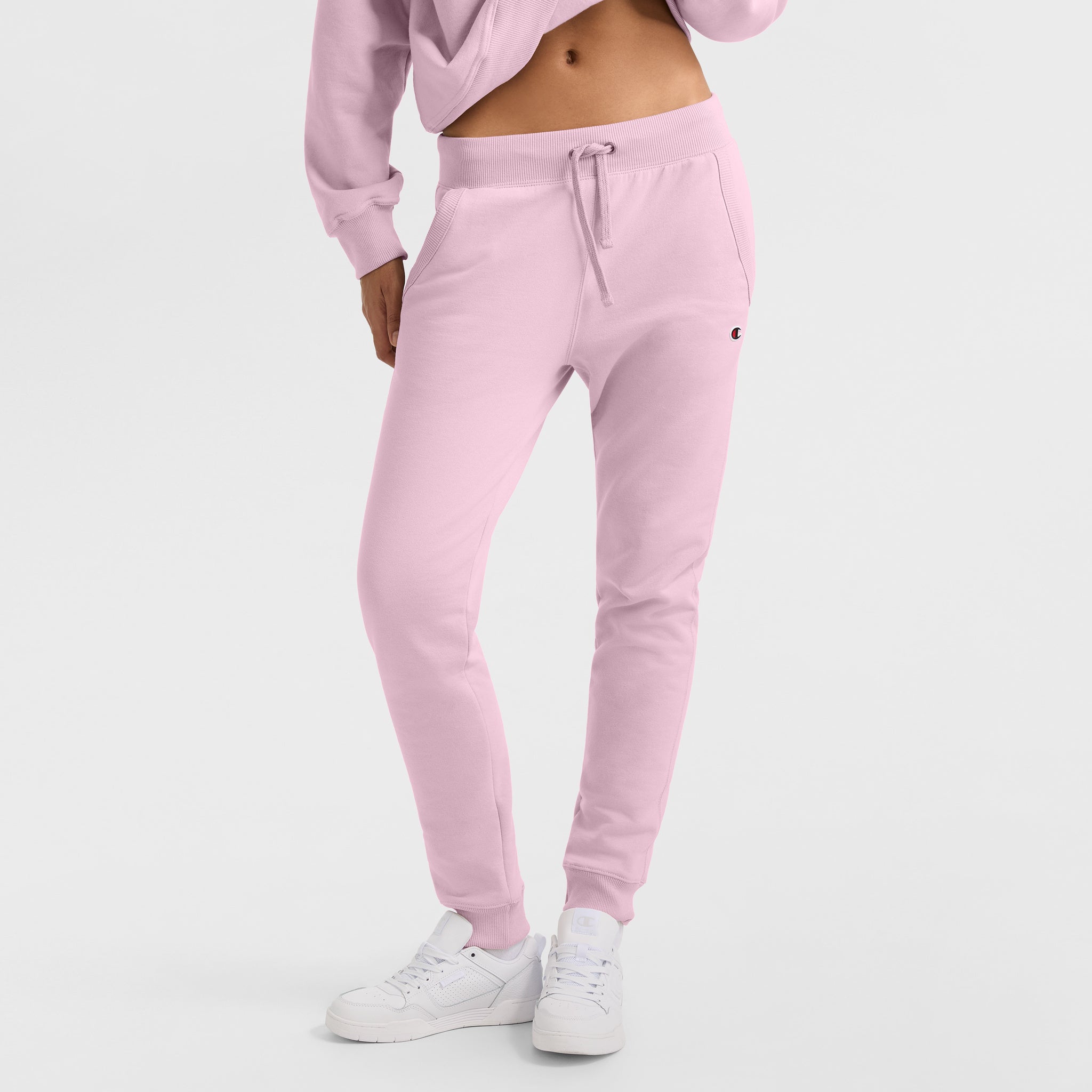 Powerblend Fleece Joggers for Women with Drawcord & Pockets