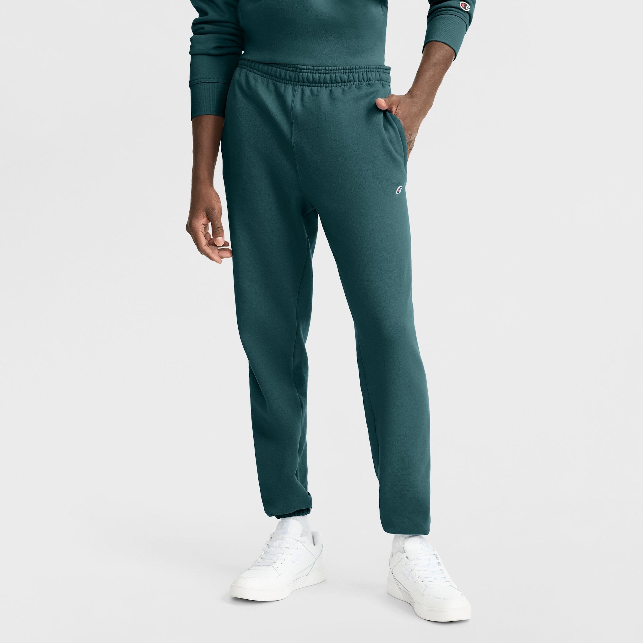 Men's Powerblend Sweatpants with Relaxed Hem & C Logo