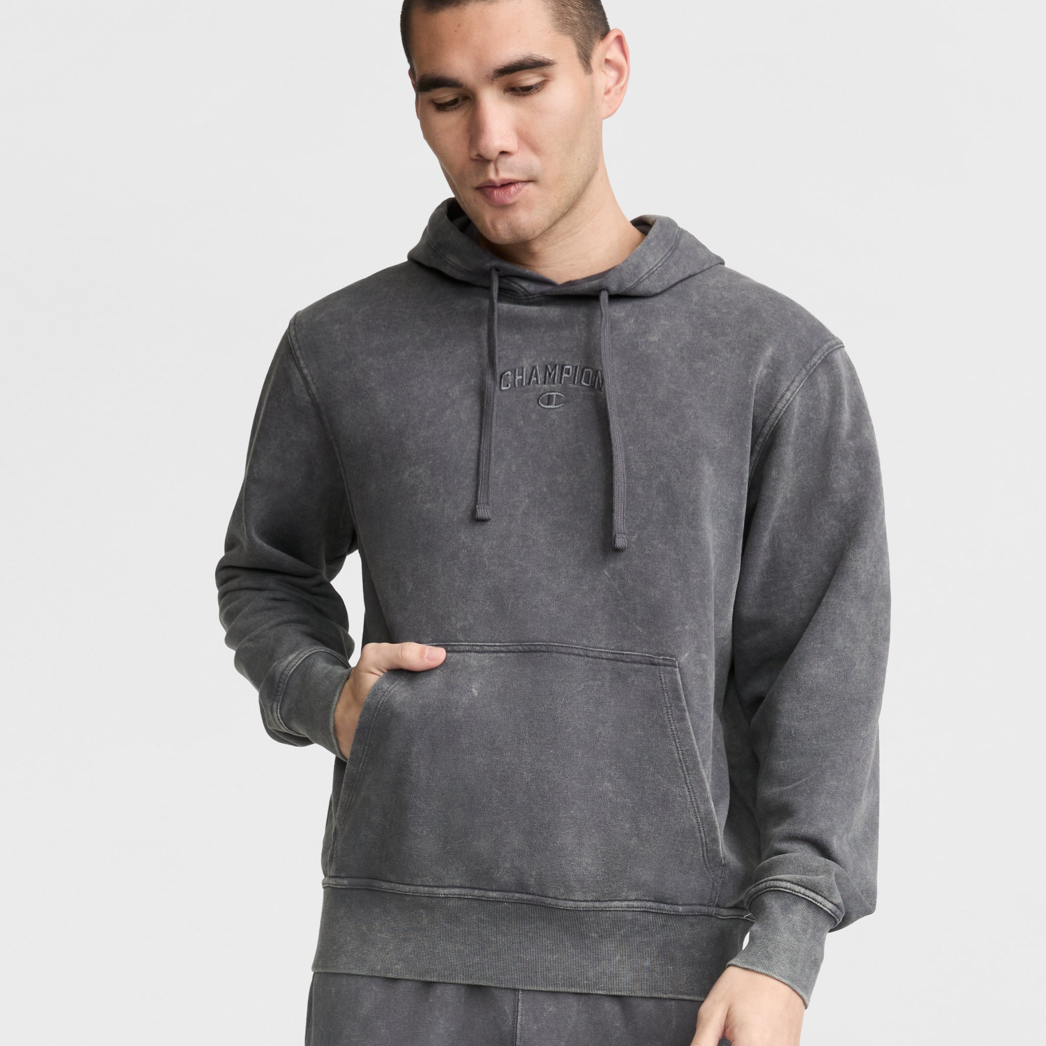 Champion Vintage Wash Lightweight Men's Hoodie with Kanga Pocket